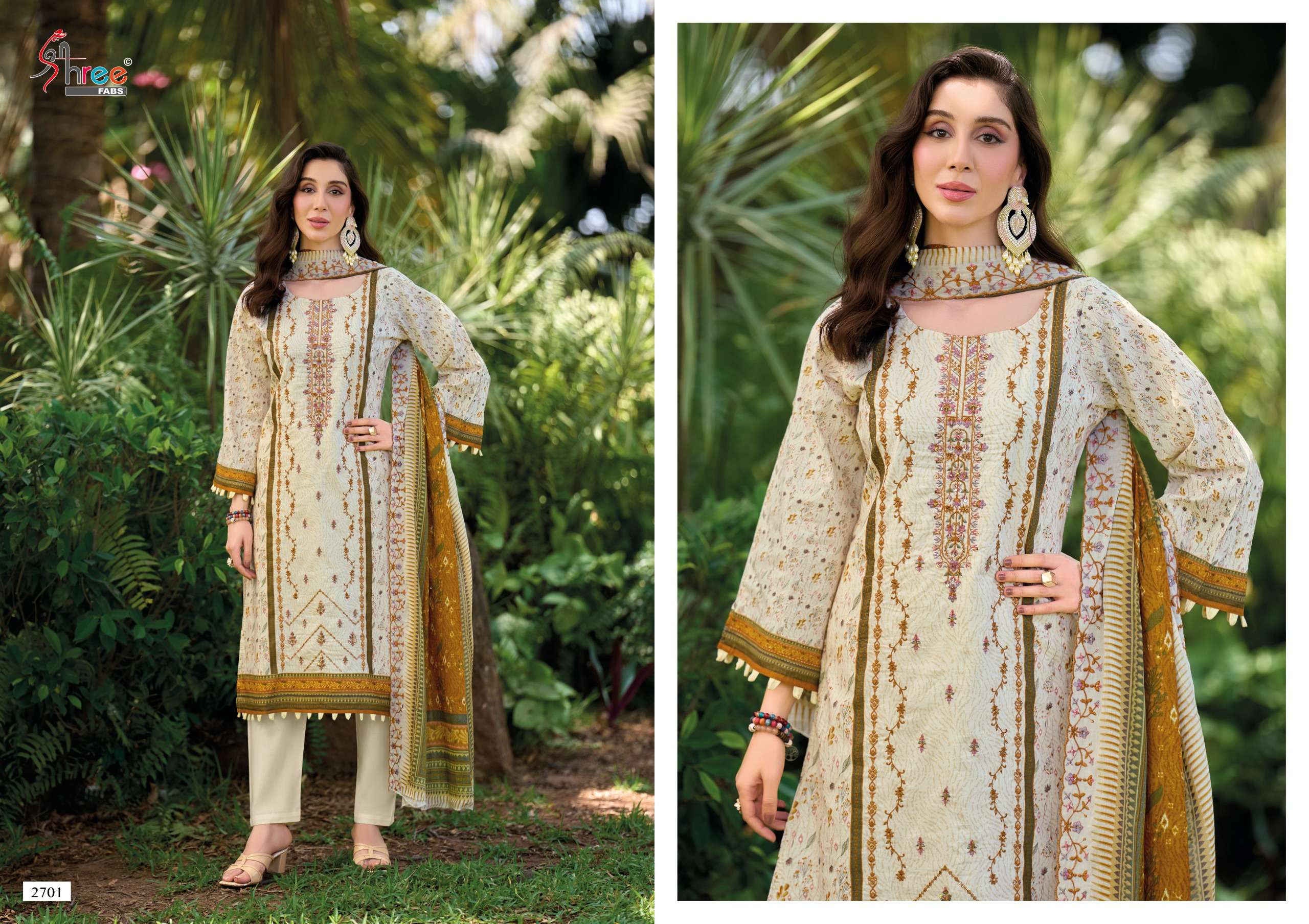 BIN SAEED LAWN COLLECTION VOL -27 SHREE FABS - 01