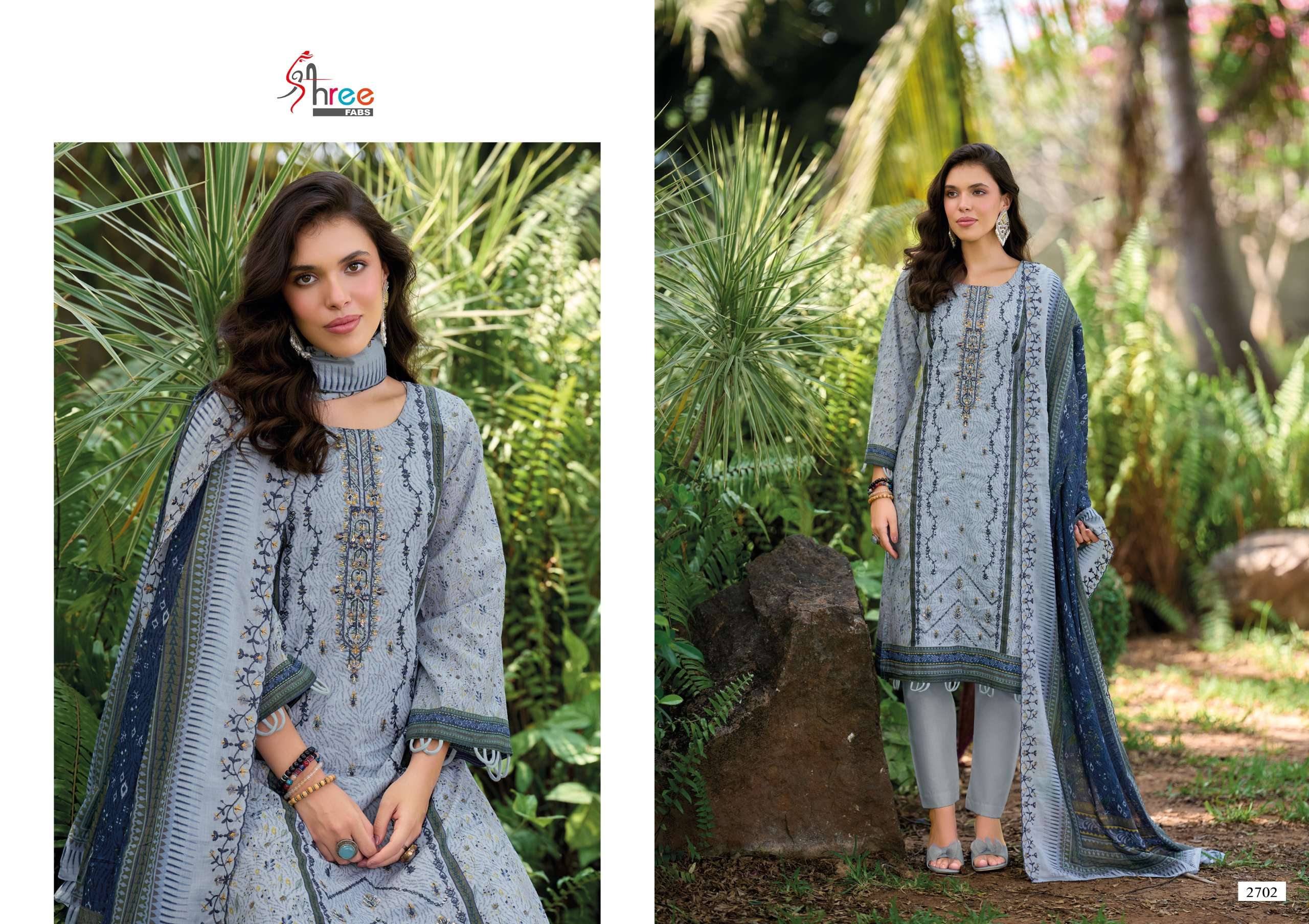 BIN SAEED LAWN COLLECTION VOL -27 SHREE FABS - 02