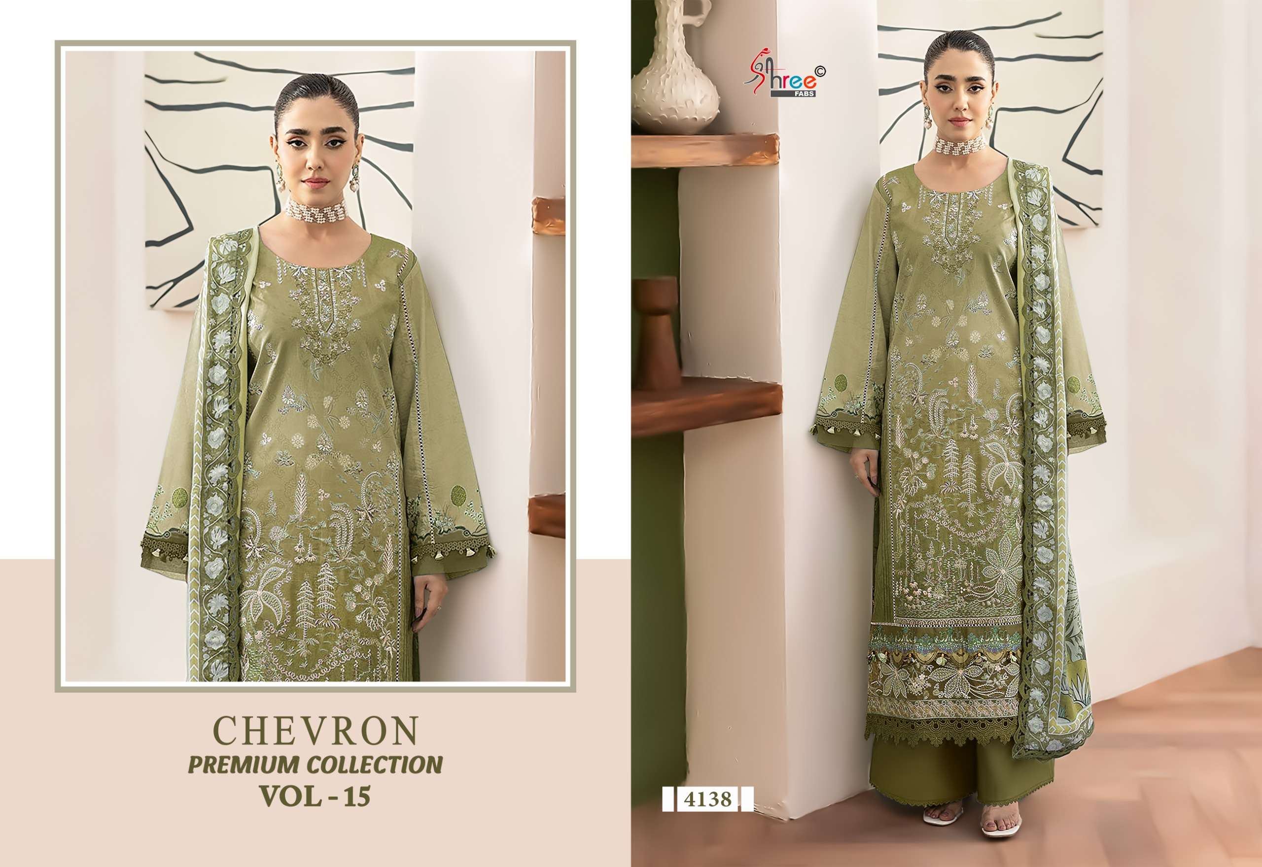 CHEVRON PREMIUM COLLECTION VOL-15 BY SHREE FABS - 08
