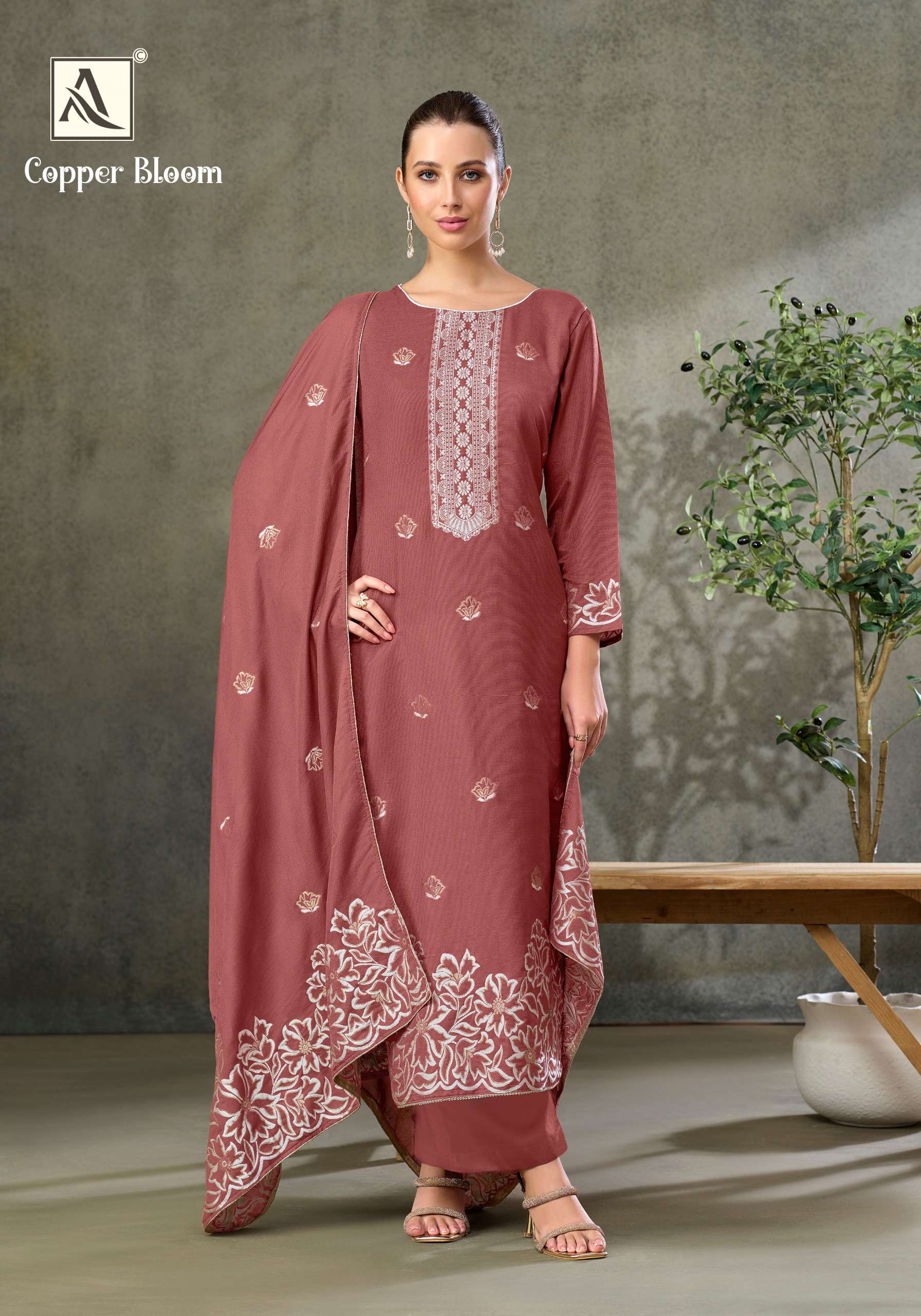 COPPER BLOOM BY ALOK SUITS - 05