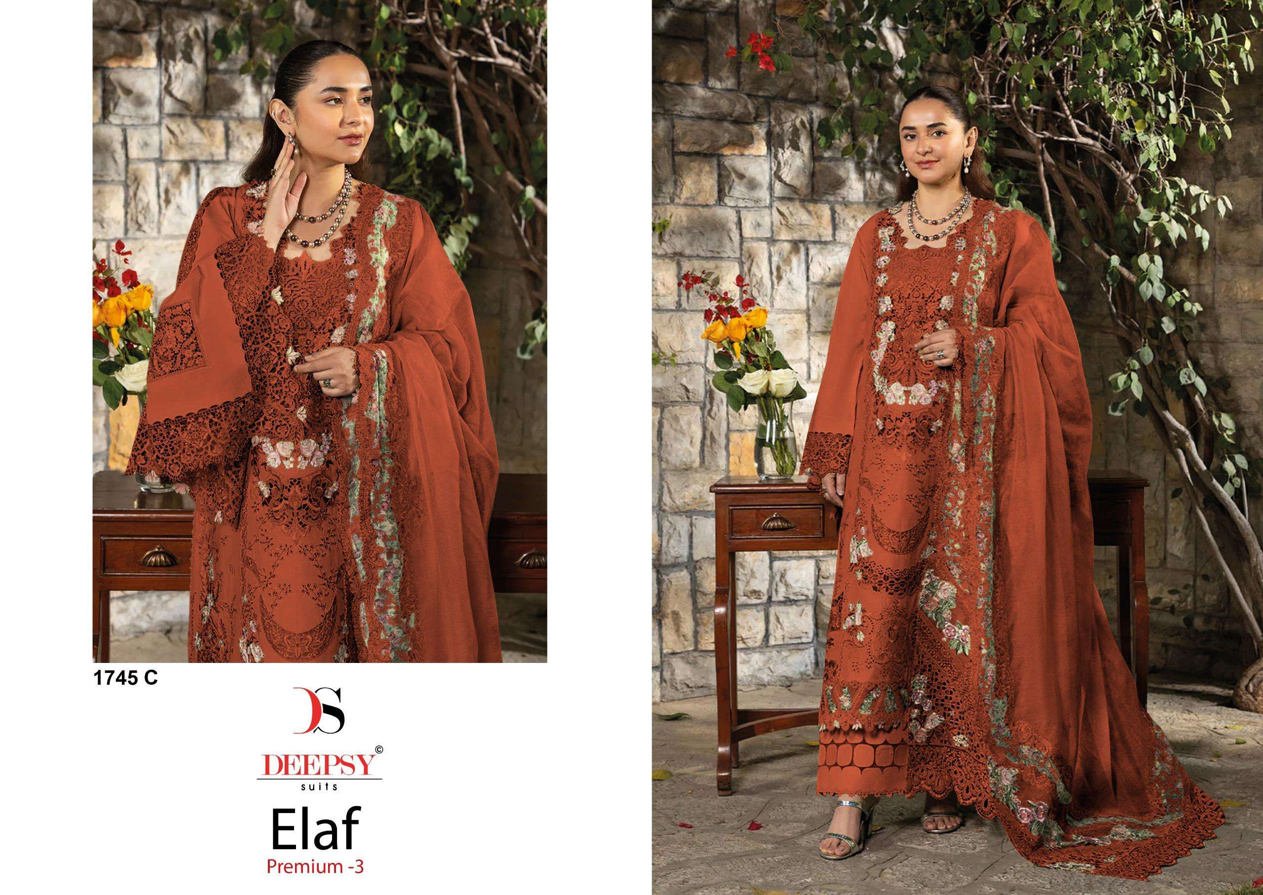 ELAF PREMIUM - 03 LUXURY LAWN BY DEEPSY SUITS - 03