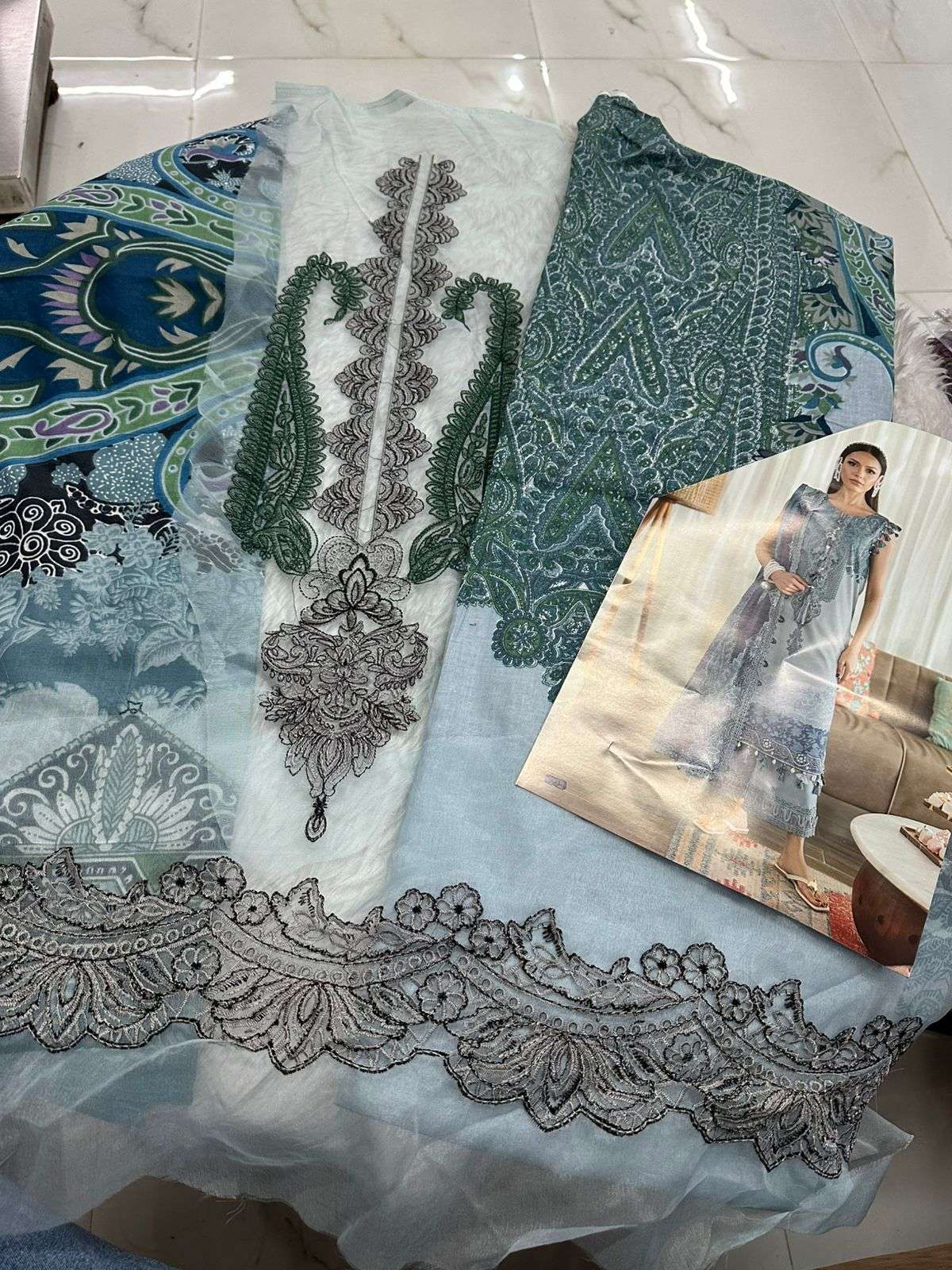 Falah Premium Cotton Collection Code - 26083 By Falah Designer Suits - 02
