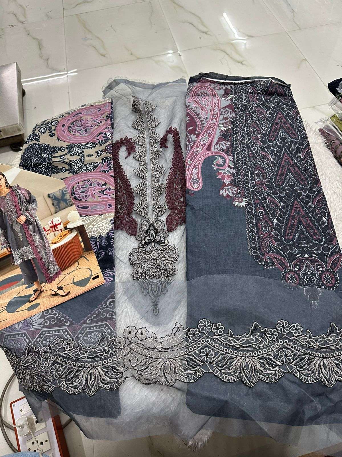 Falah Premium Cotton Collection Code - 26083 By Falah Designer Suits - 07