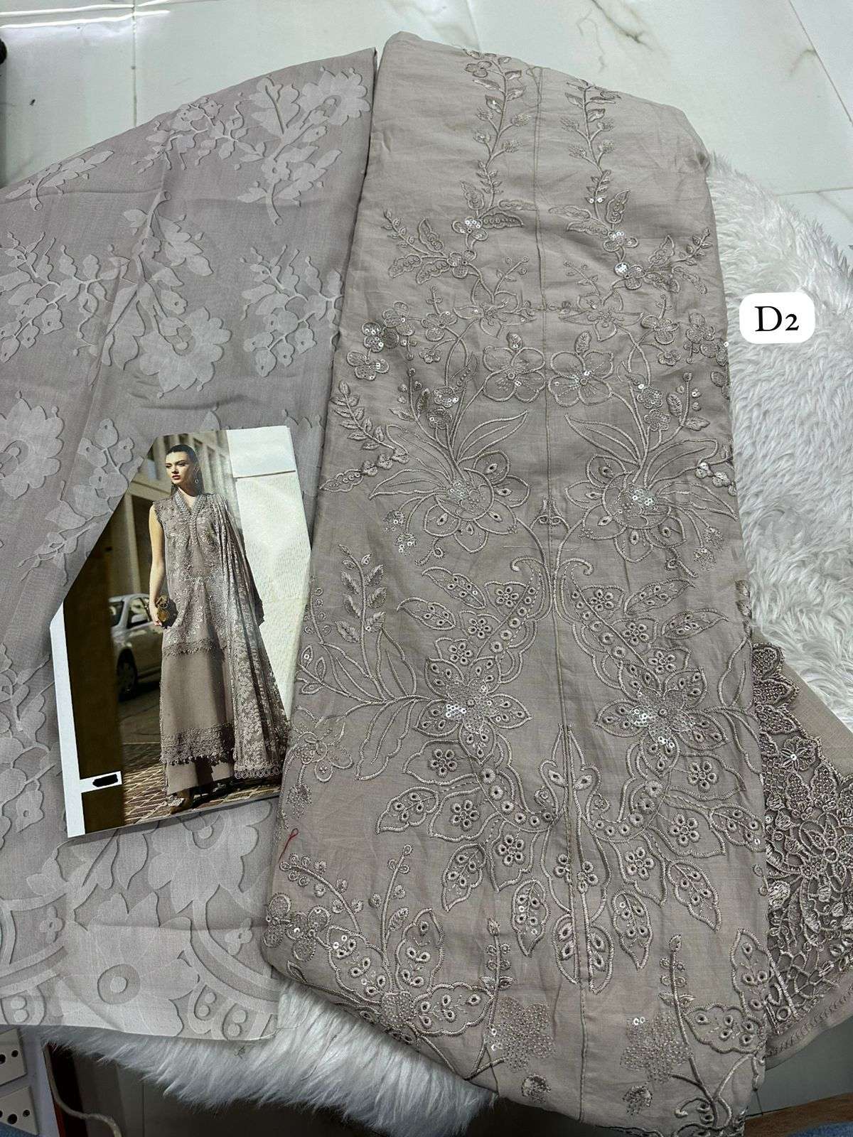 Falah Premium Cotton Collection Code - 26084 By Falah Designer Suits - 02