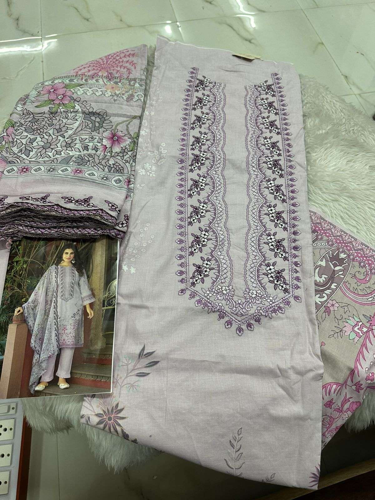 Falah Premium Cotton Collection Code - 26087 By Falah Designer Suits - 01