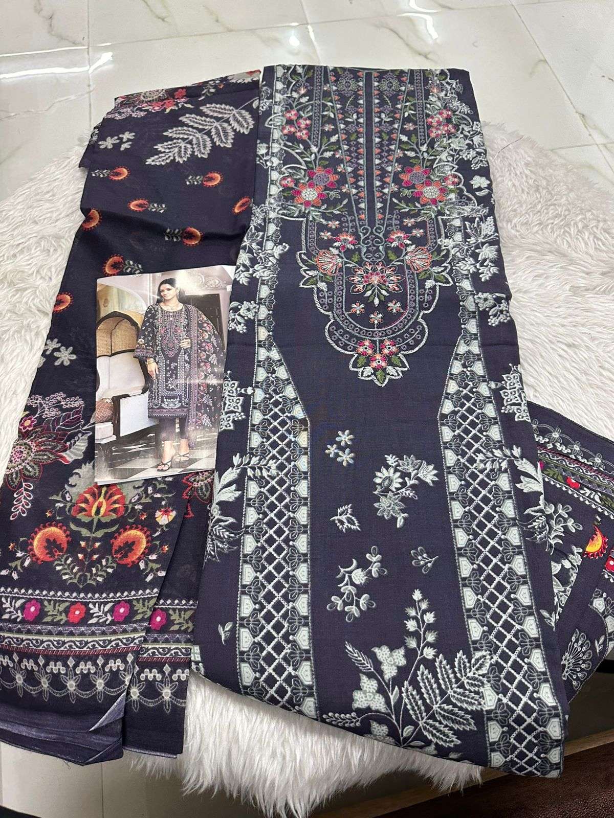 Falah Premium Cotton Collection Code - 26088 By Falah Designer Suits - 01