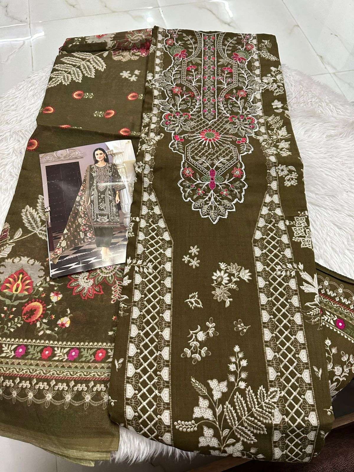 Falah Premium Cotton Collection Code - 26088 By Falah Designer Suits - 03