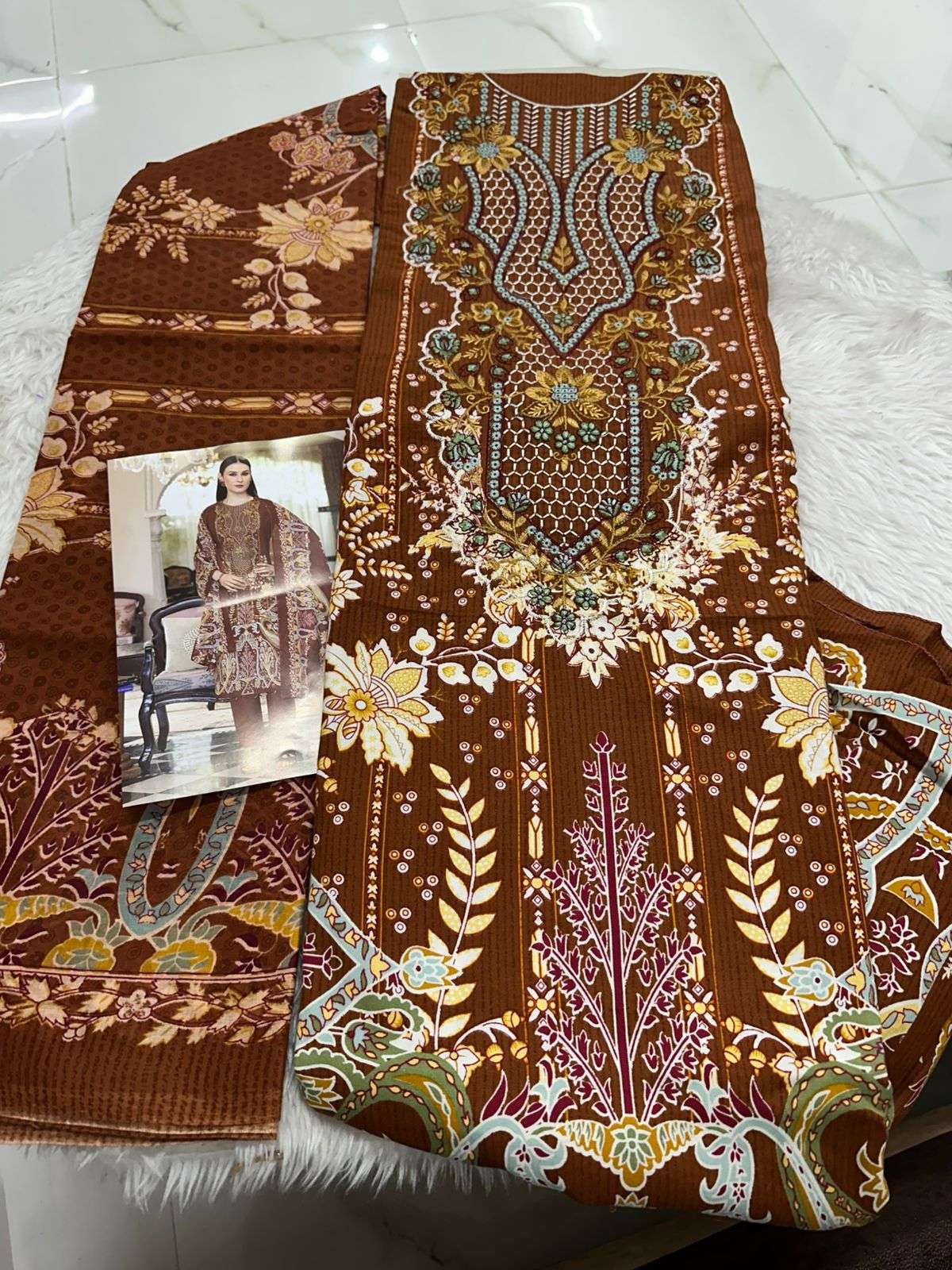 Falah Premium Cotton Collection Code - 26088 By Falah Designer Suits - 07