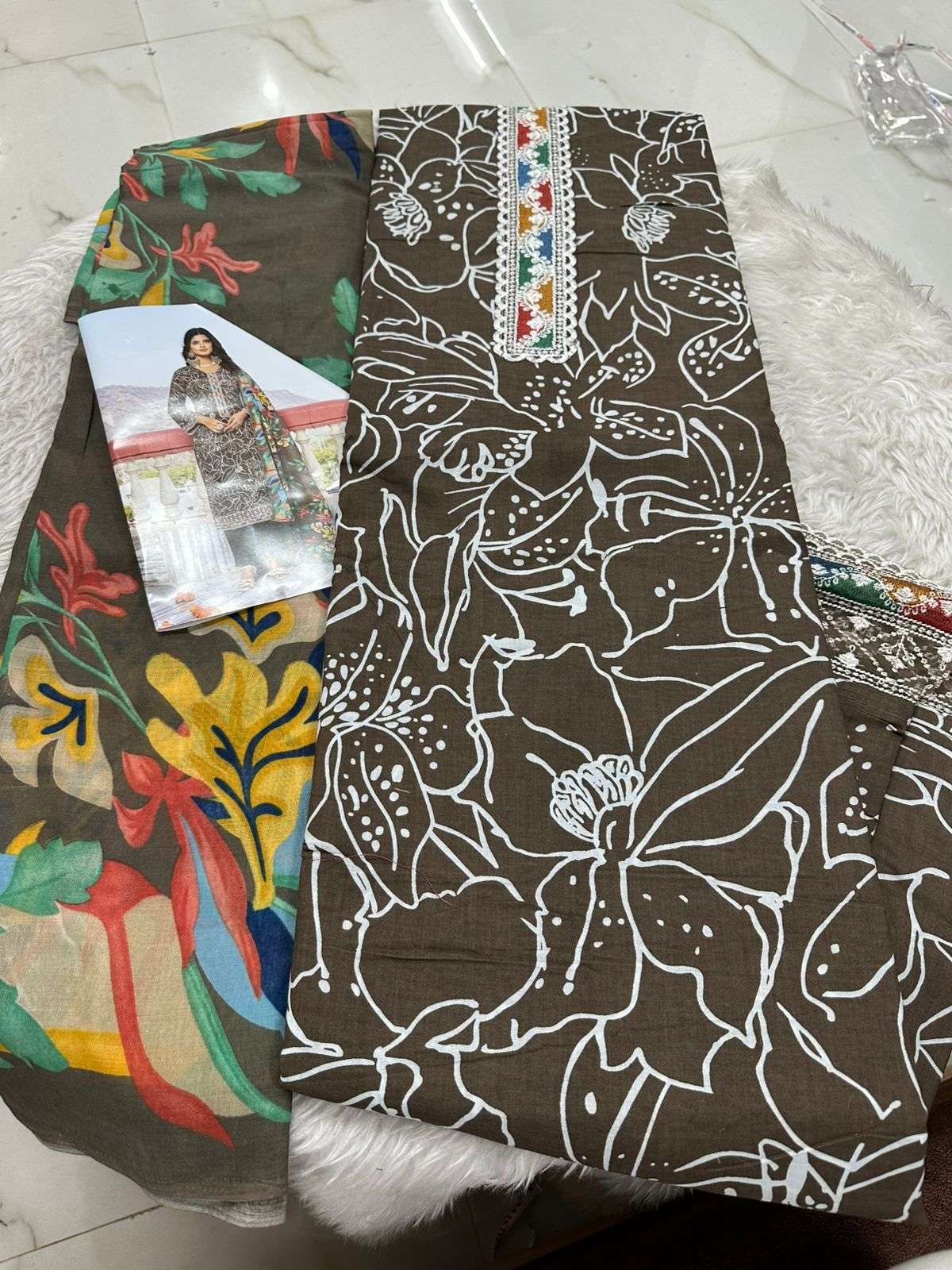 Falah Premium Cotton Collection Code - 26089 By Falah Designer Suits - 01 - 04