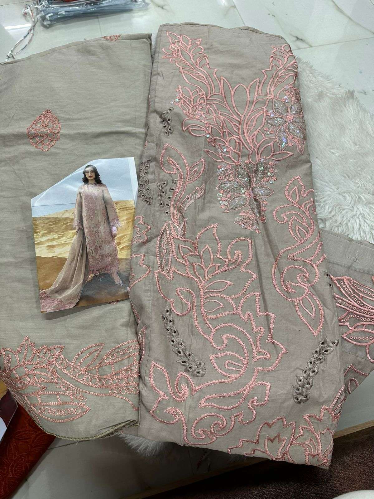 Falah Premium Cotton Collection Code - 26090 By Falah Designer Suits - 01 - 06 A