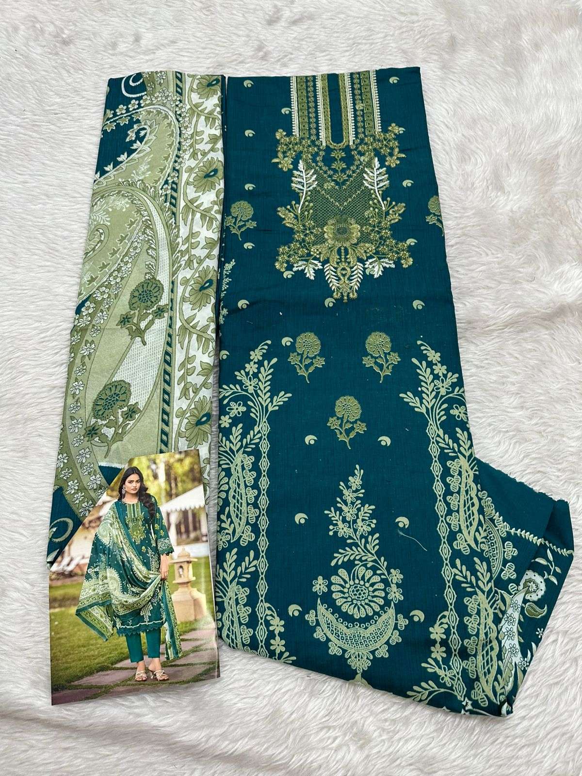 Falah Premium Cotton Collection Code - 26091 By Falah Designer Suits - 04