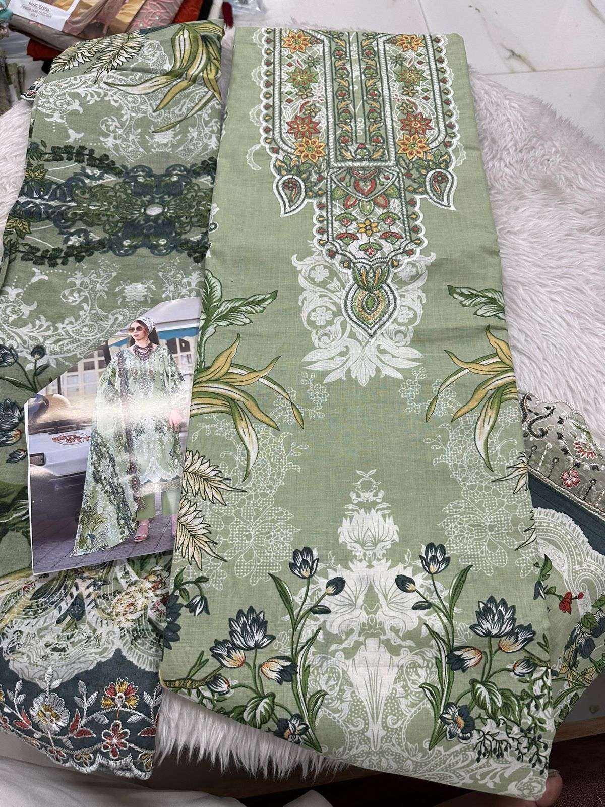Falah Premium Cotton Collection Code - 26092 By Falah Designer Suits - 01