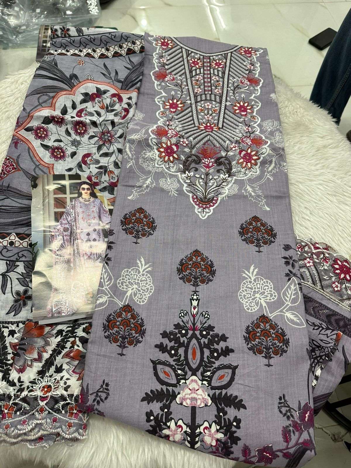 Falah Premium Cotton Collection Code - 26092 By Falah Designer Suits - 03
