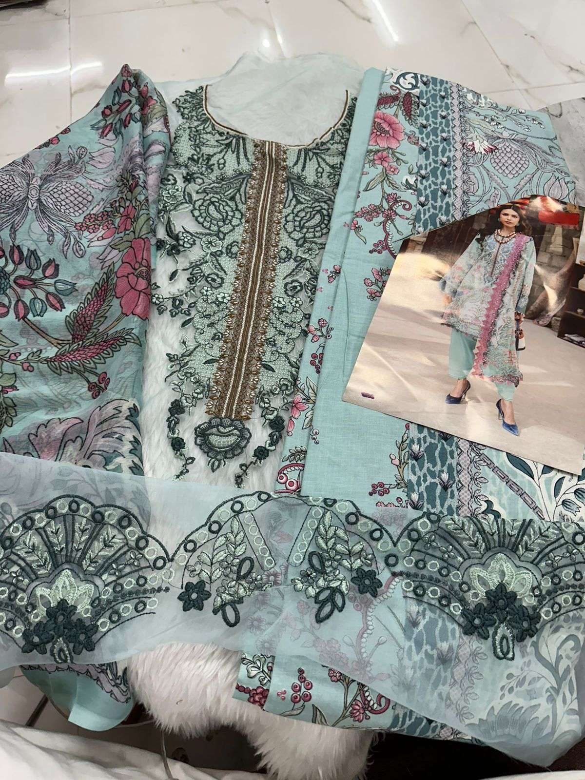 Falah Premium Cotton Collection Code - 26093 By Falah Designer Suits - 01