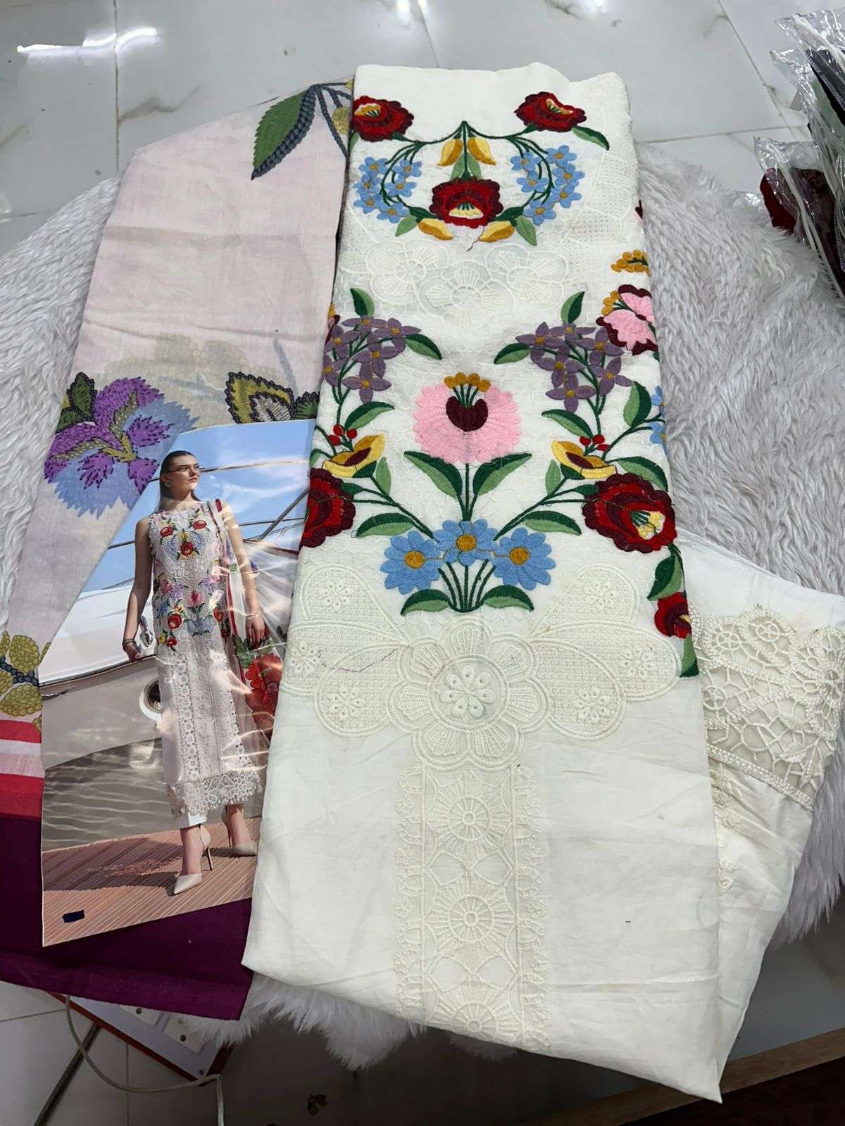 Falah Premium Cotton Collection Code - 26095 By Falah Designer Suits - 01 - 06 A