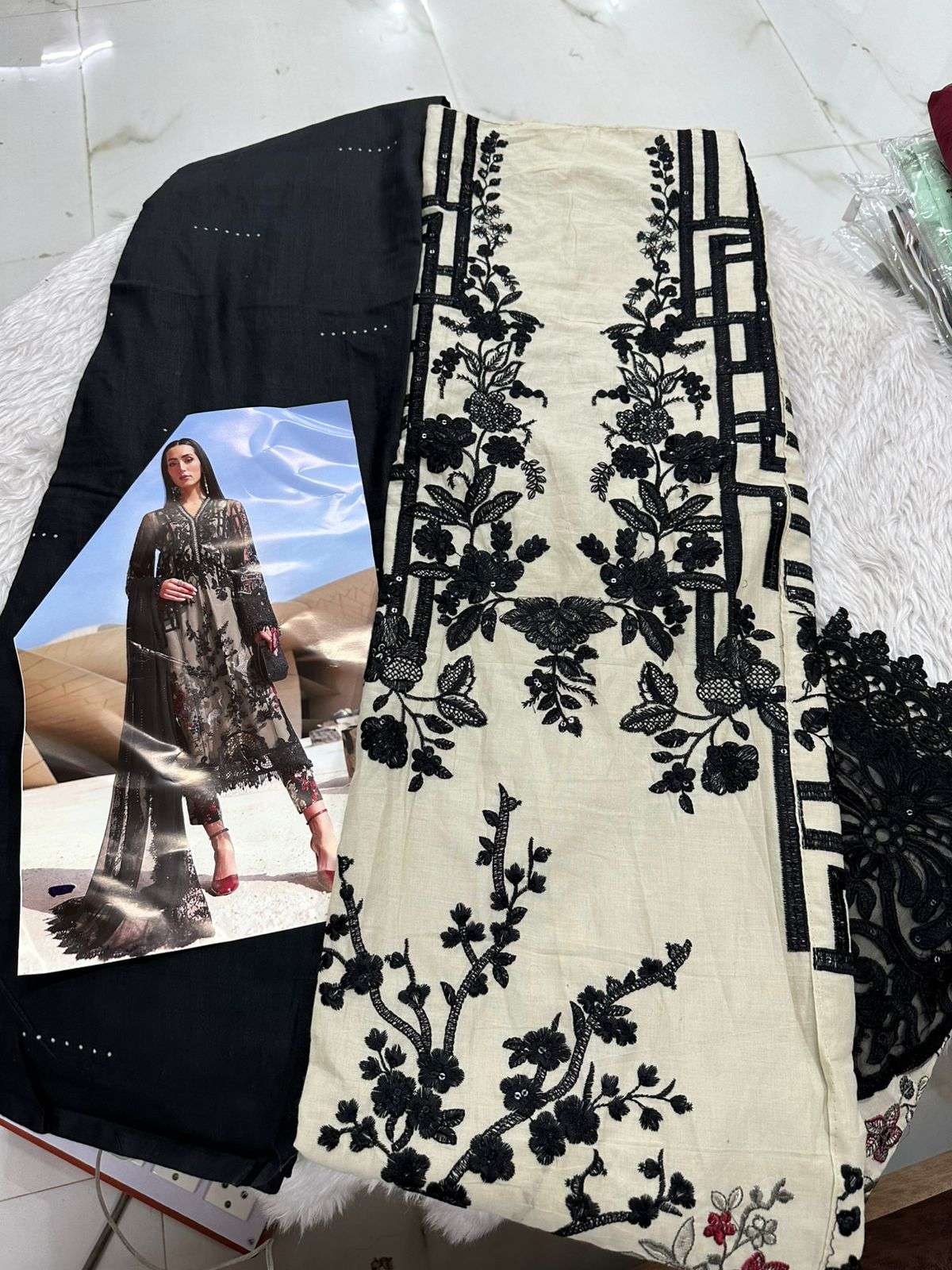 Falah Premium Cotton Collection Code - 26095 By Falah Designer Suits - 03