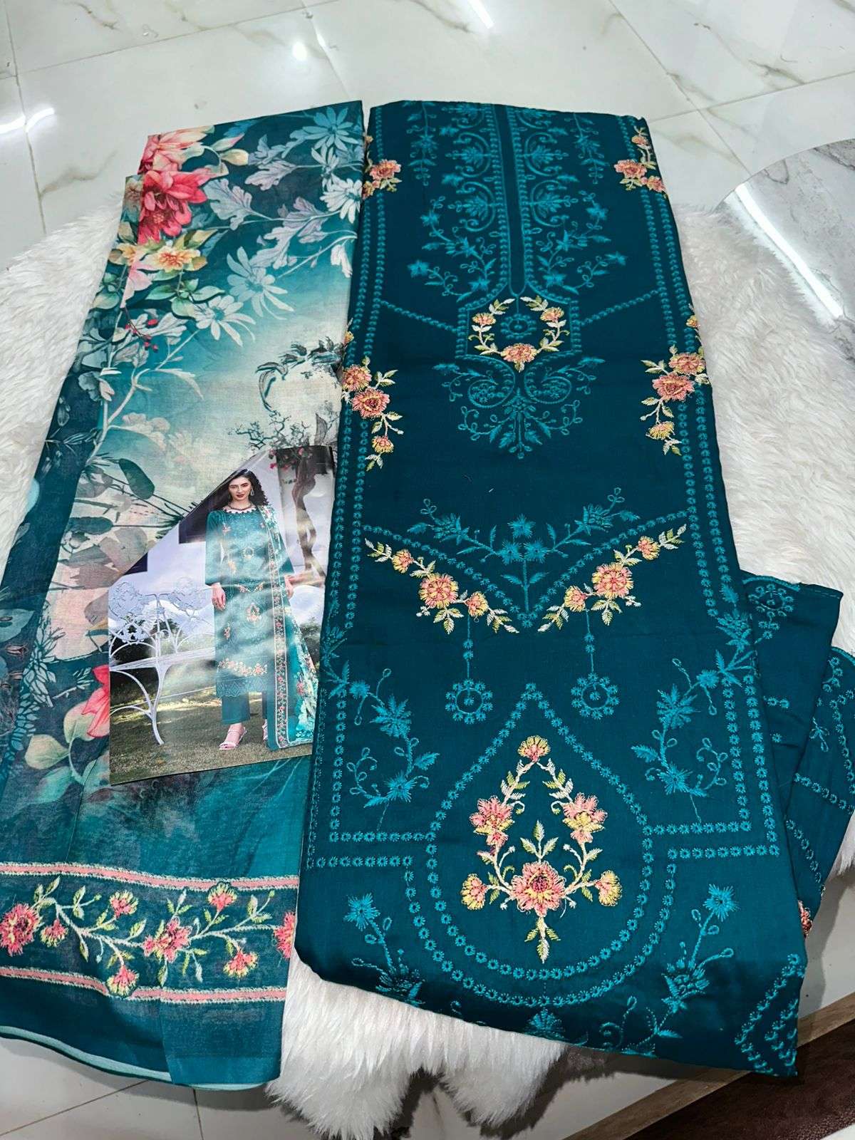 Falah Premium Cotton Collection Code - 26096 By Falah Designer Suits - 06