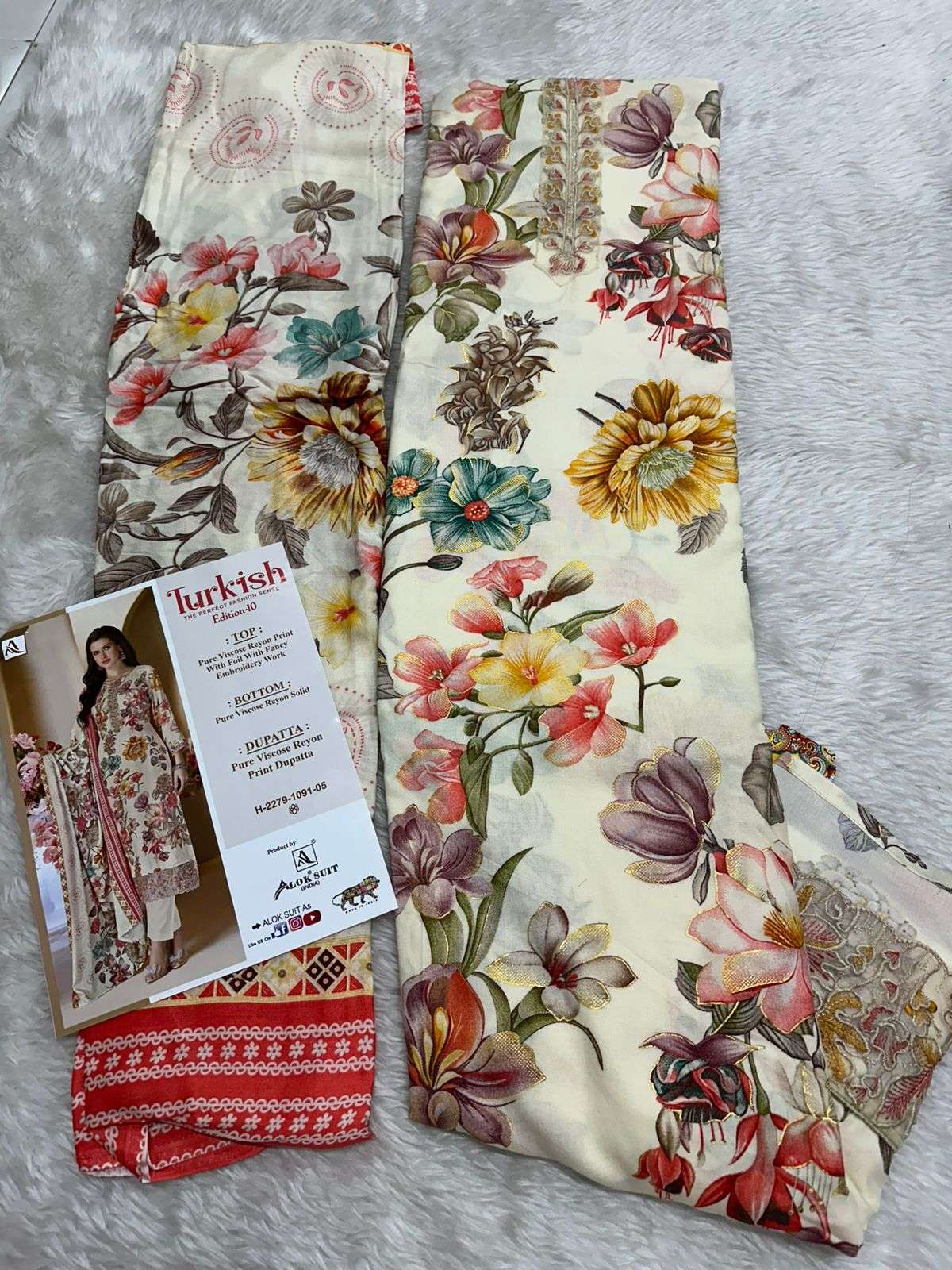 Falah Premium Cotton Collection Code -26105 by Falah Designer Suits-03