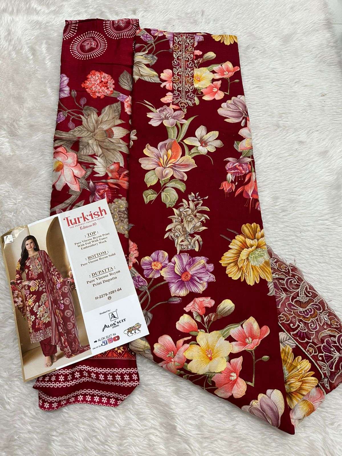Falah Premium Cotton Collection Code -26105 by Falah Designer Suits-04