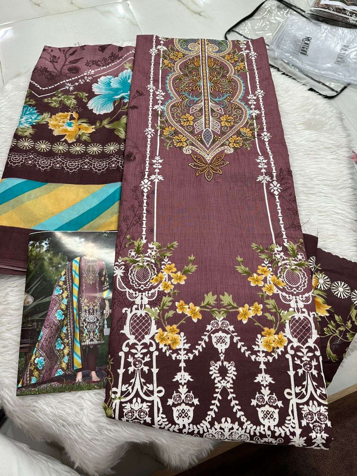 Falah Premium Cotton Collection Code - 26132 By Falah Designer Suits - 01