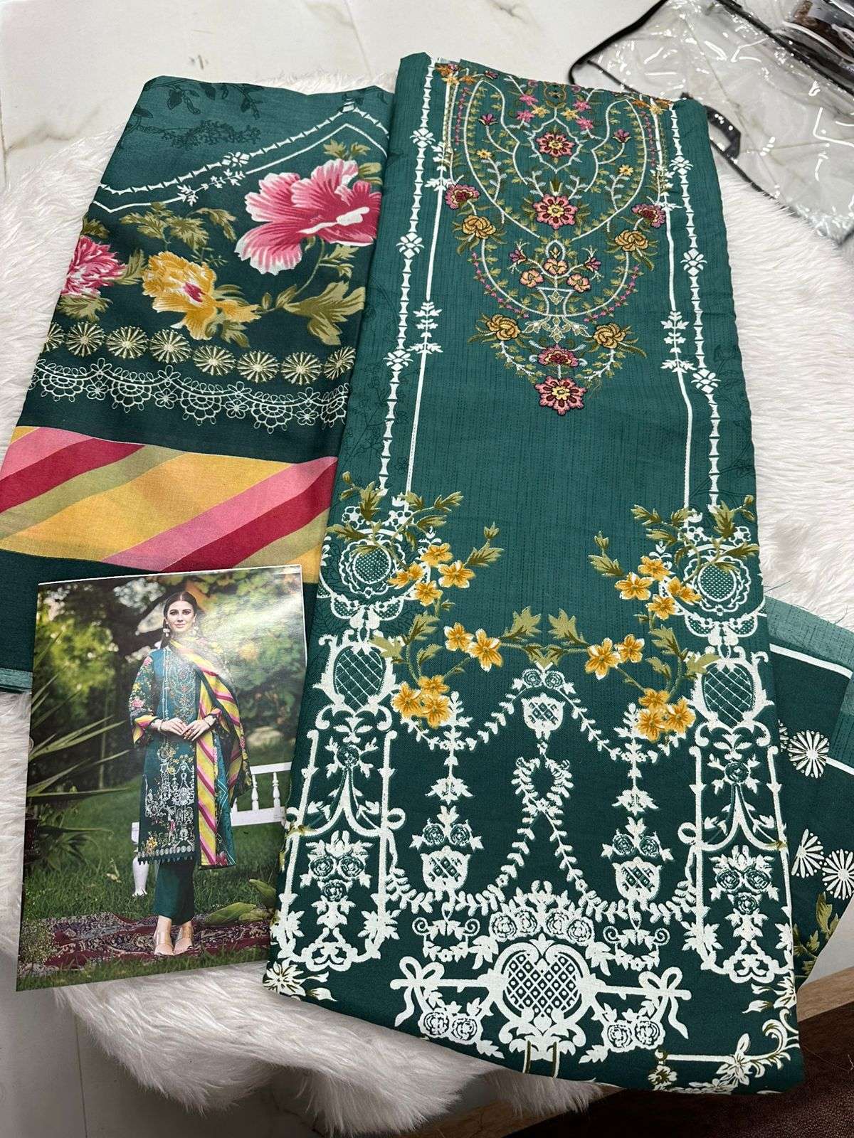 Falah Premium Cotton Collection Code - 26132 By Falah Designer Suits - 05