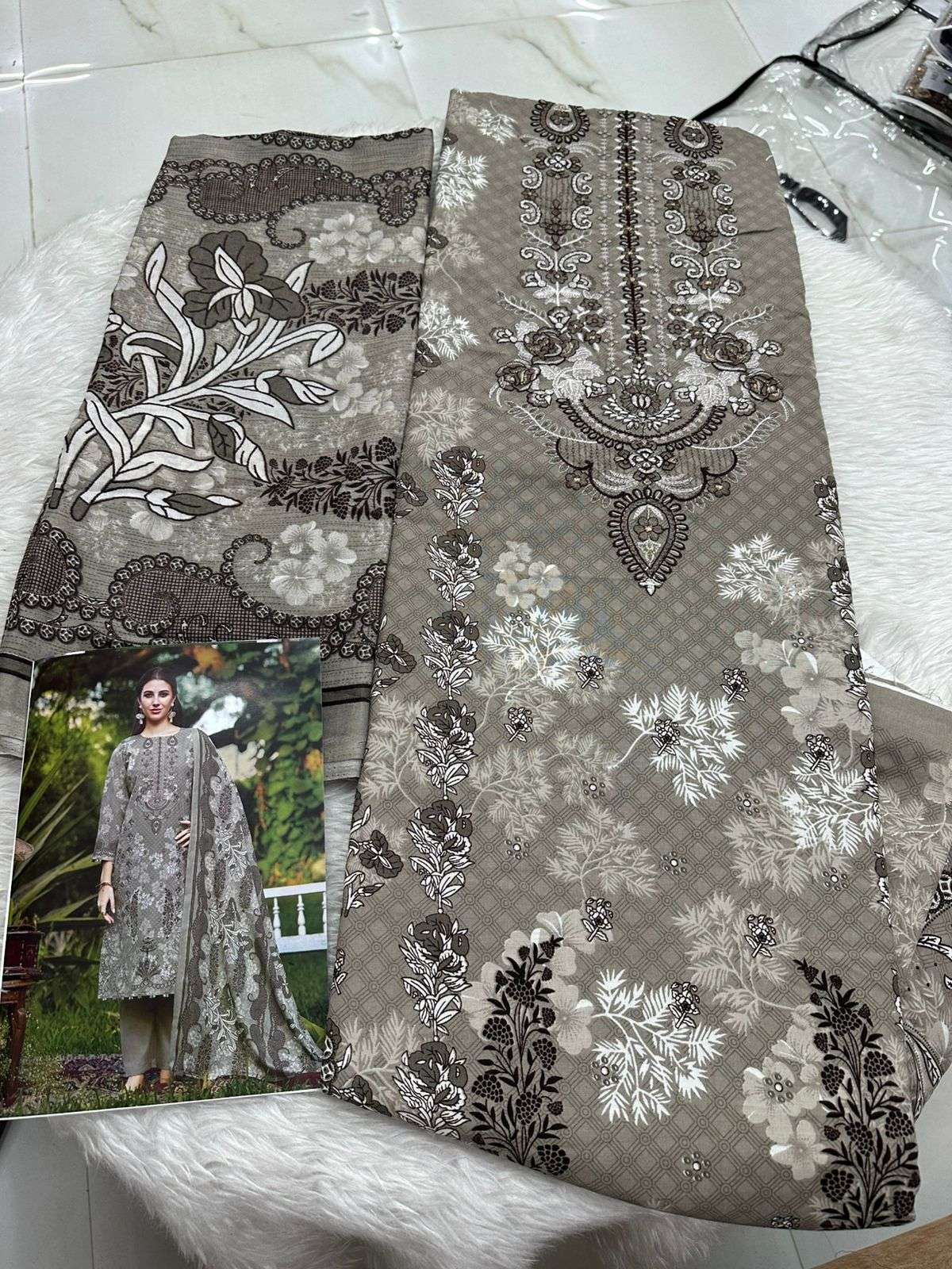 Falah Premium Cotton Collection Code - 26132 By Falah Designer Suits - 07