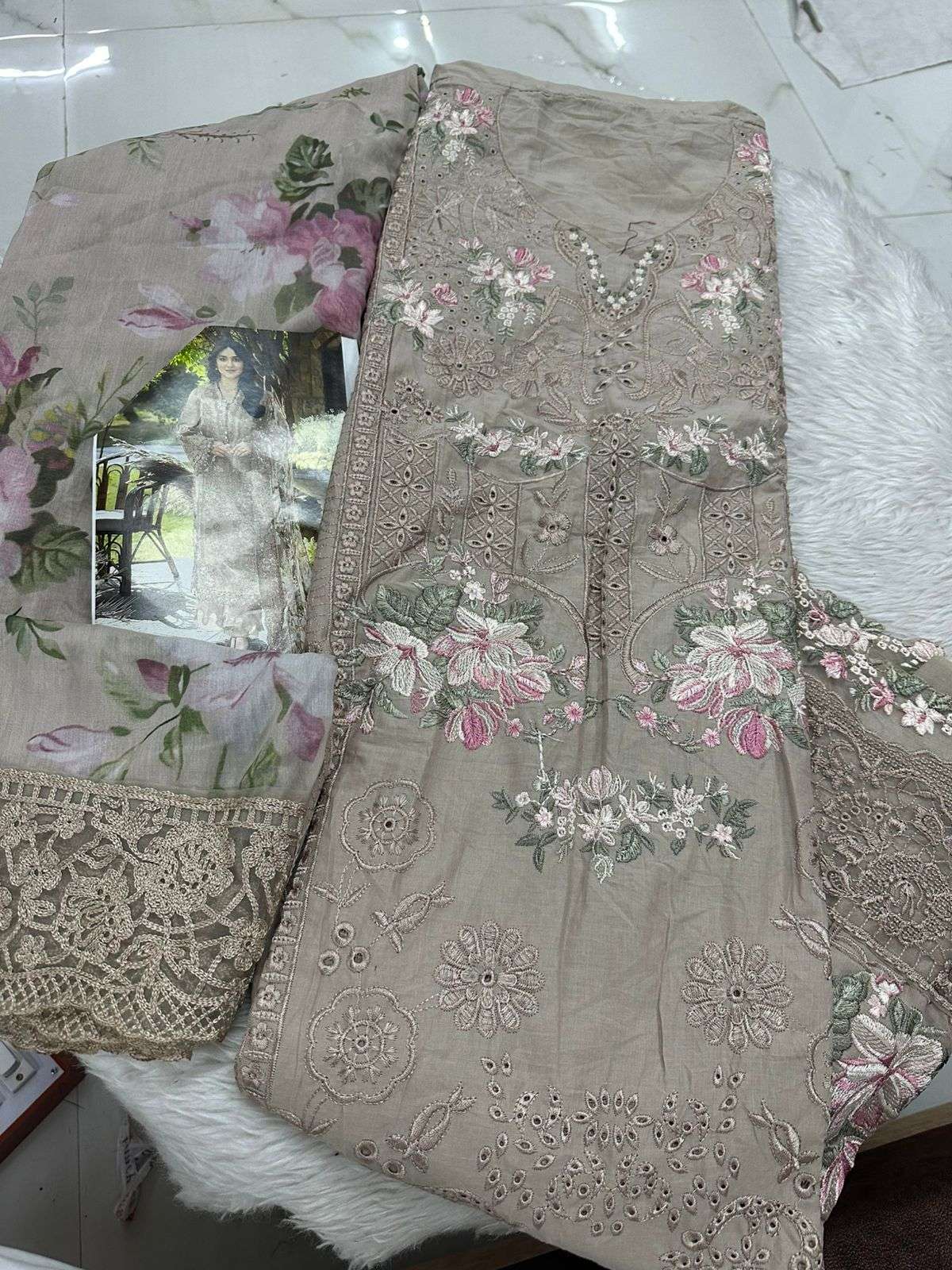 Falah Premium Cotton Collection Code - 26136 By Falah Designer Suits - 02