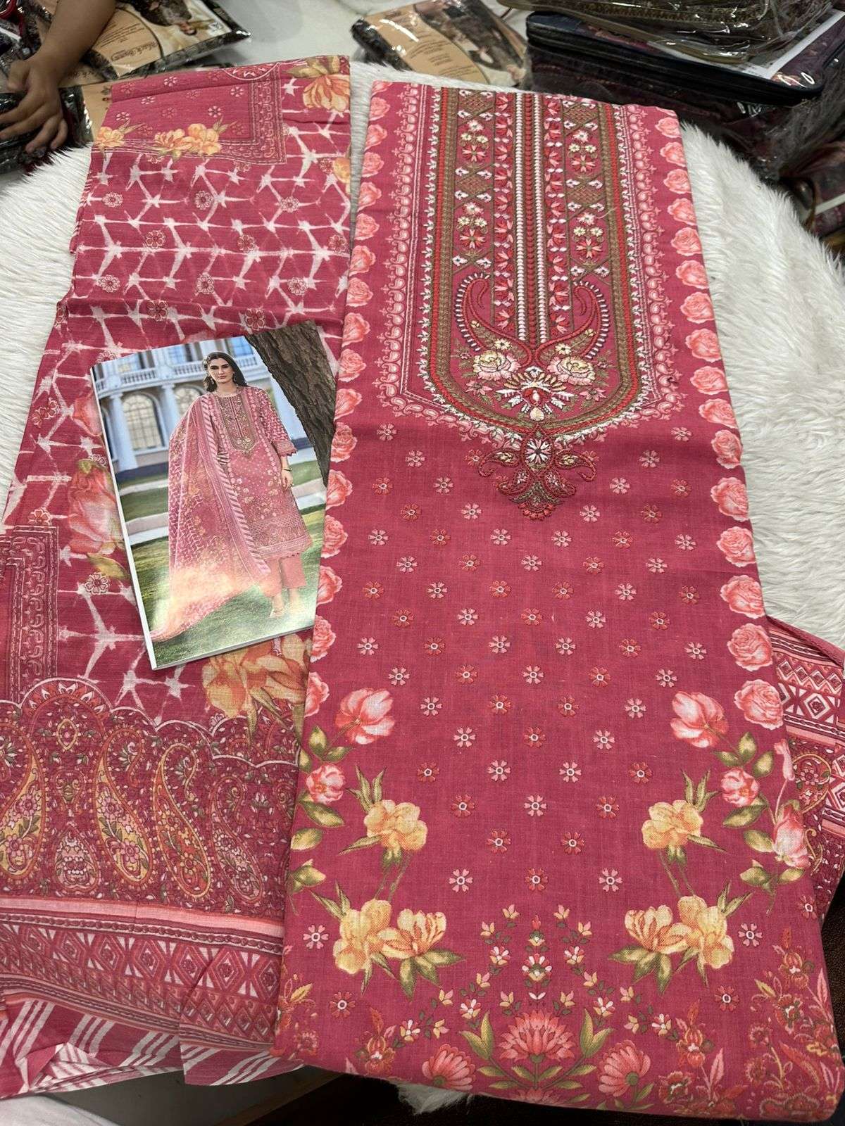 Falah Premium Cotton Collection Code - 26137 By Falah Designer Suits - 01 - 08