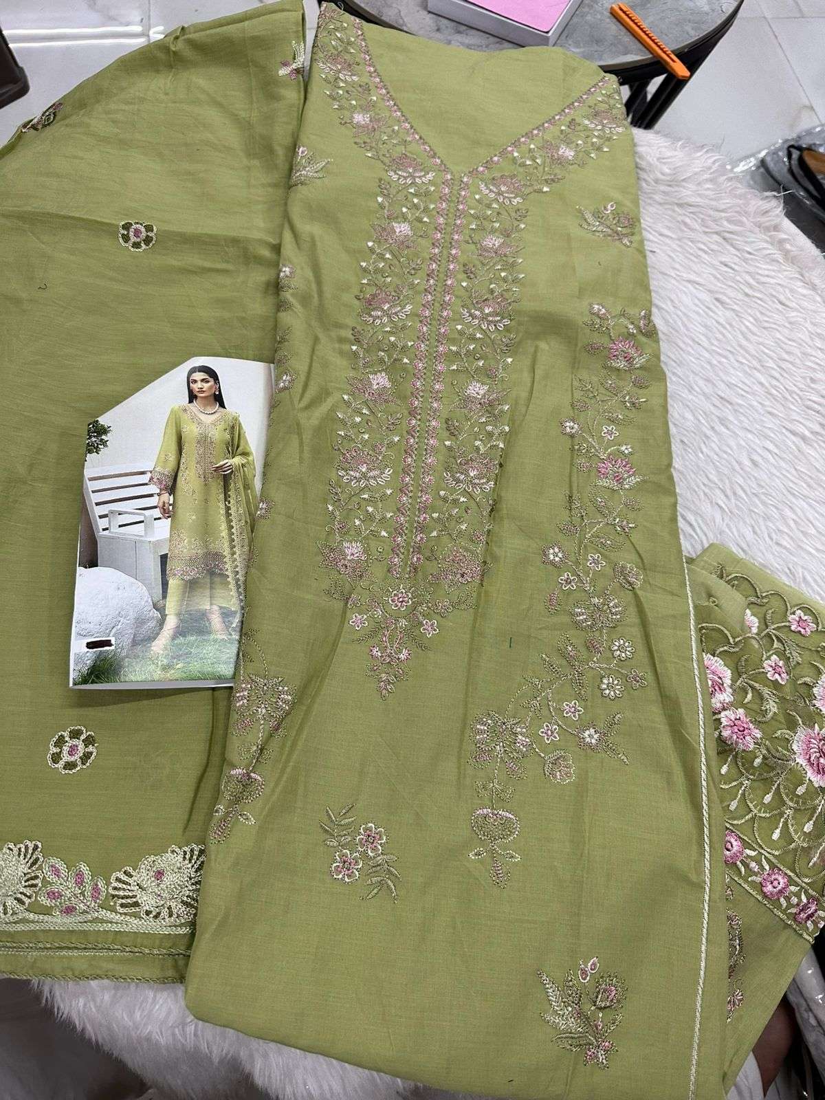 Falah Premium Cotton Collection Code - 26138 By Falah Designer Suits - 03