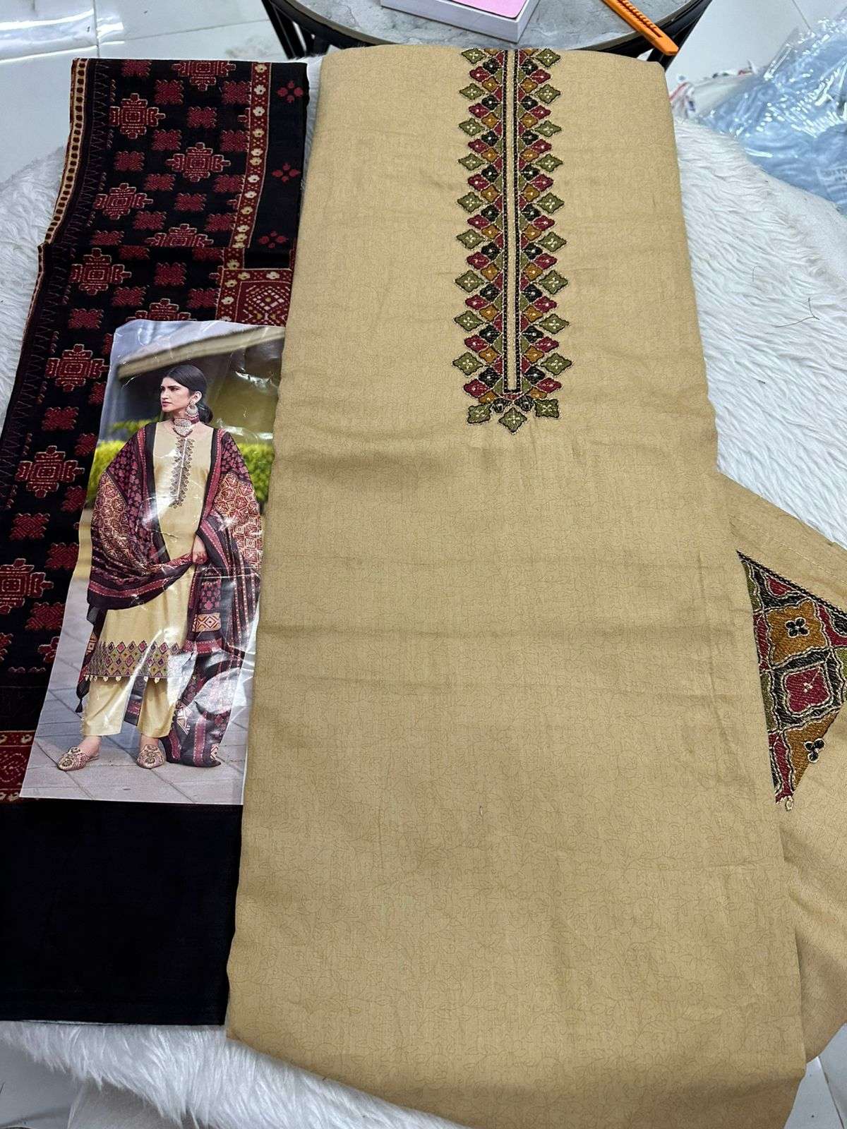 Falah Premium Cotton Collection Code - 26142 By Falah Designer Suits - 01 - 06