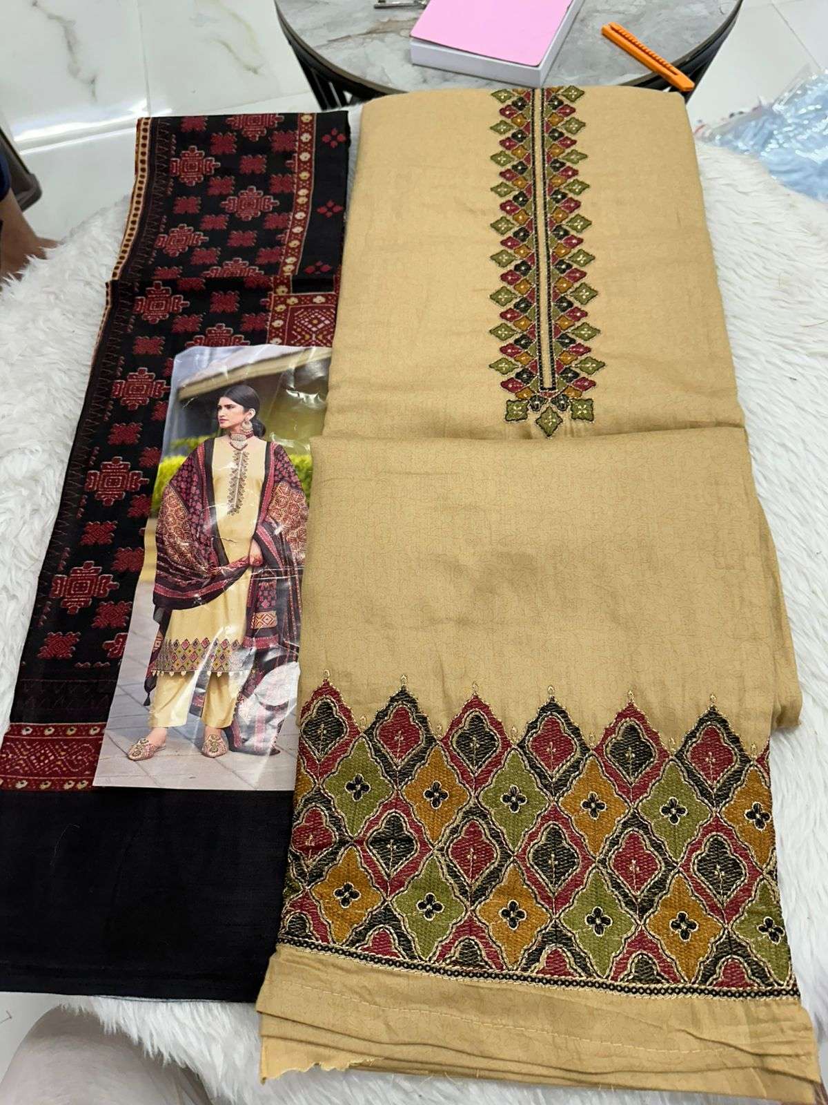 Falah Premium Cotton Collection Code - 26142 By Falah Designer Suits - 03