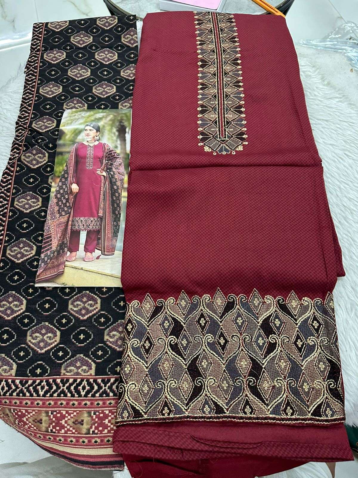 Falah Premium Cotton Collection Code - 26142 By Falah Designer Suits - 06
