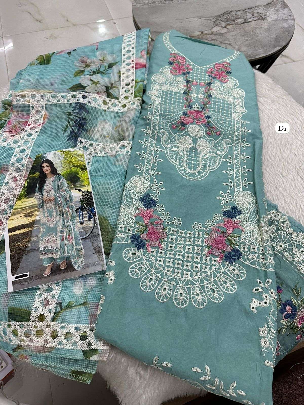 Falah Premium Cotton Collection Code - 50005 By Falah Designer Suits - 01 - 04