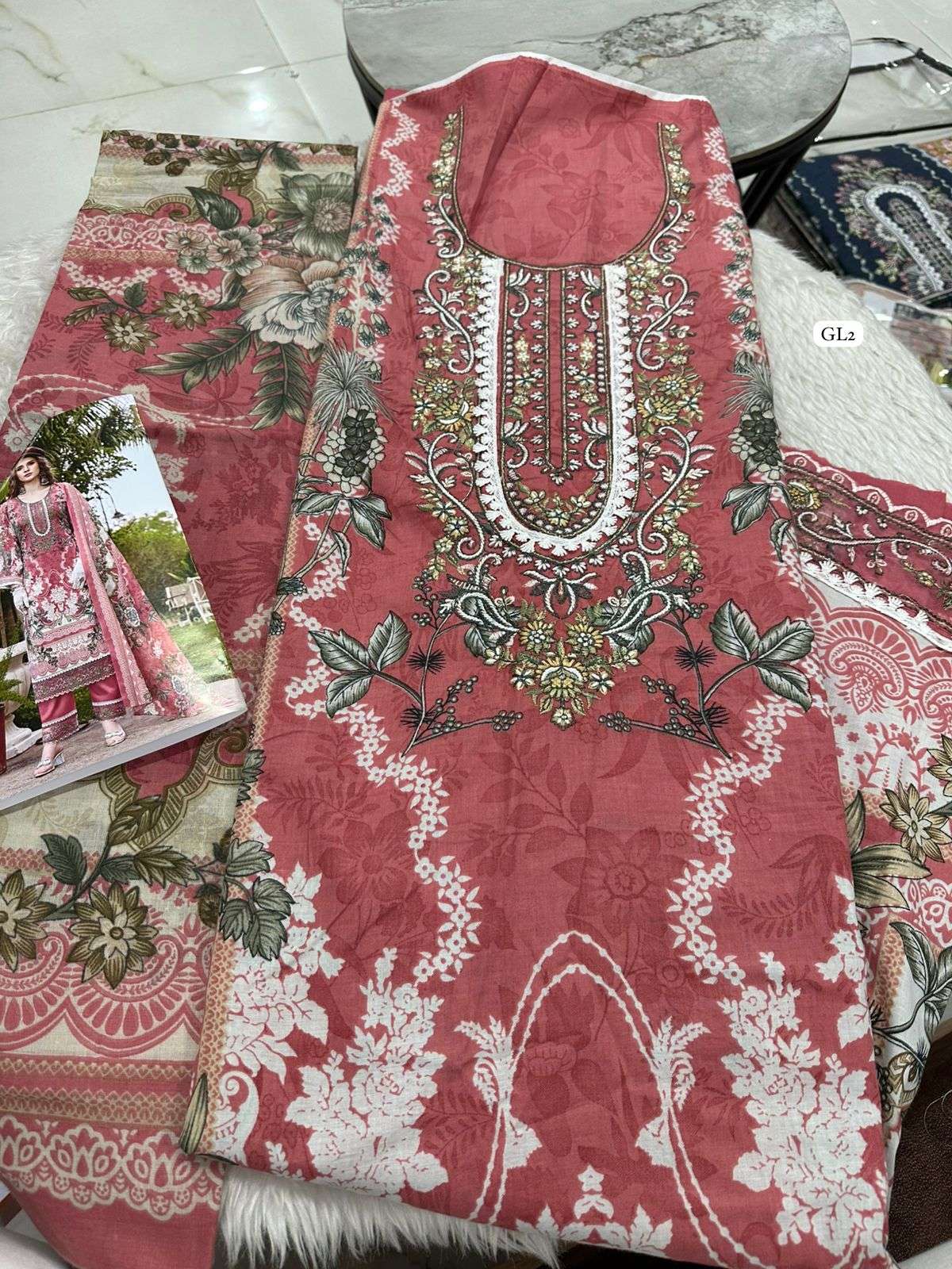 Falah Premium Cotton Collection Code - 50007 By Falah Designer Suits - 01 - 08