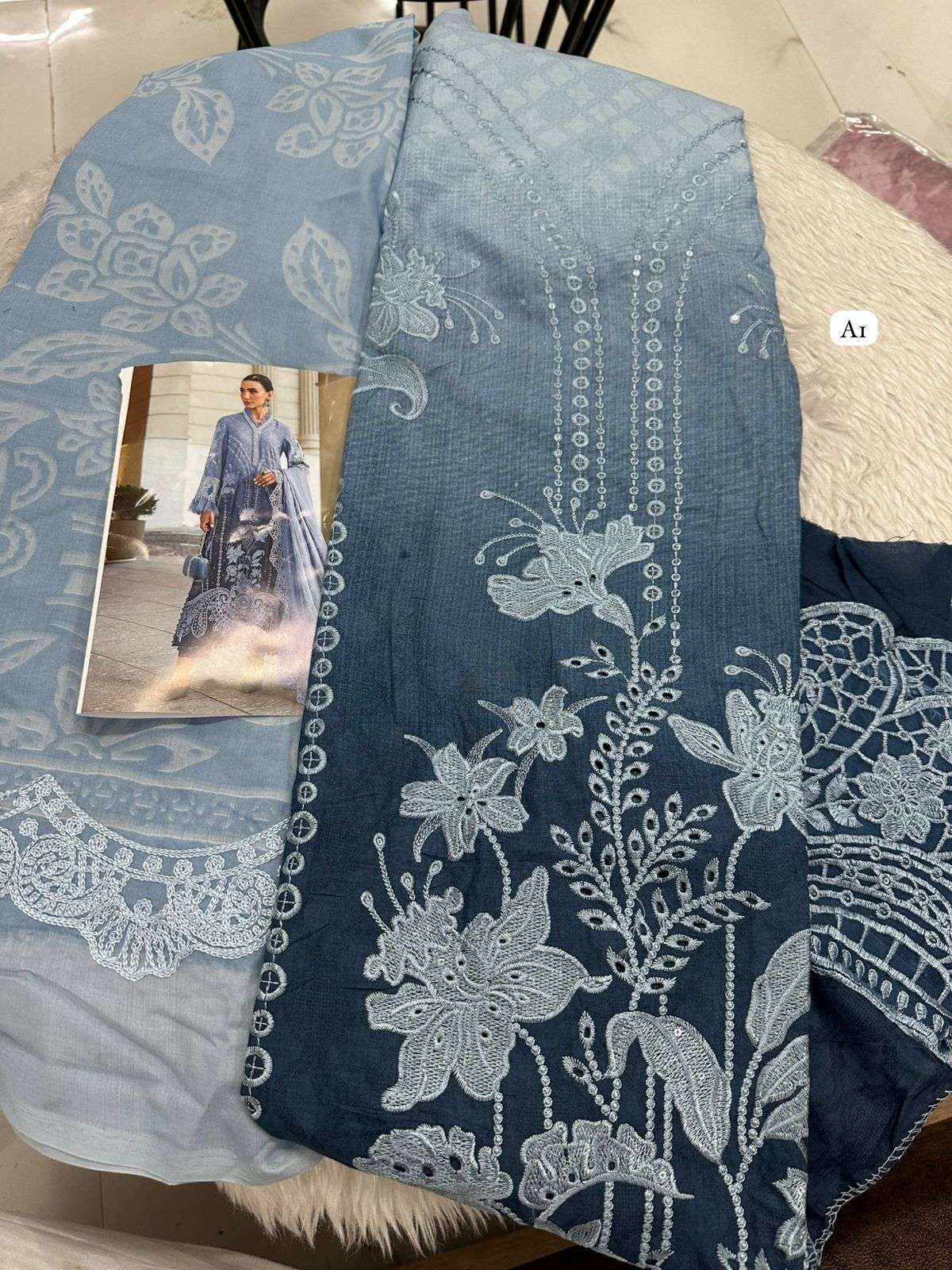 Falah Premium Cotton Collection Code - 50010 By Falah Designer Suits - 01 - 04 B