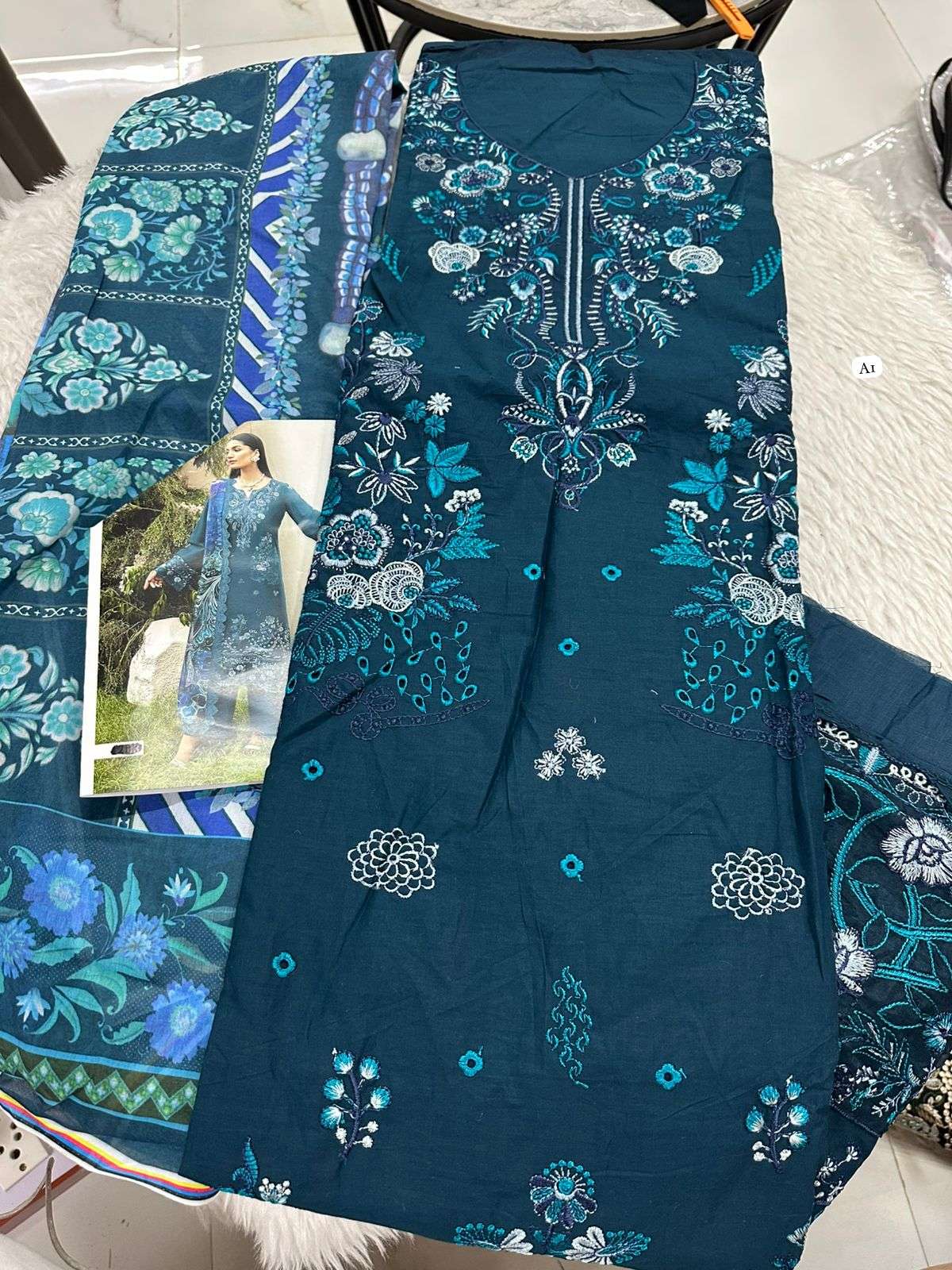 Falah Premium Cotton Collection Code - 50011 By Falah Designer Suits - 01