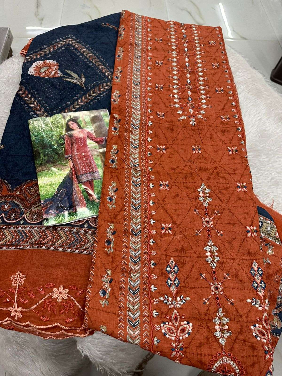 Falah Premium Cotton Collection Code - 50019 By Falah Designer Suits - 03