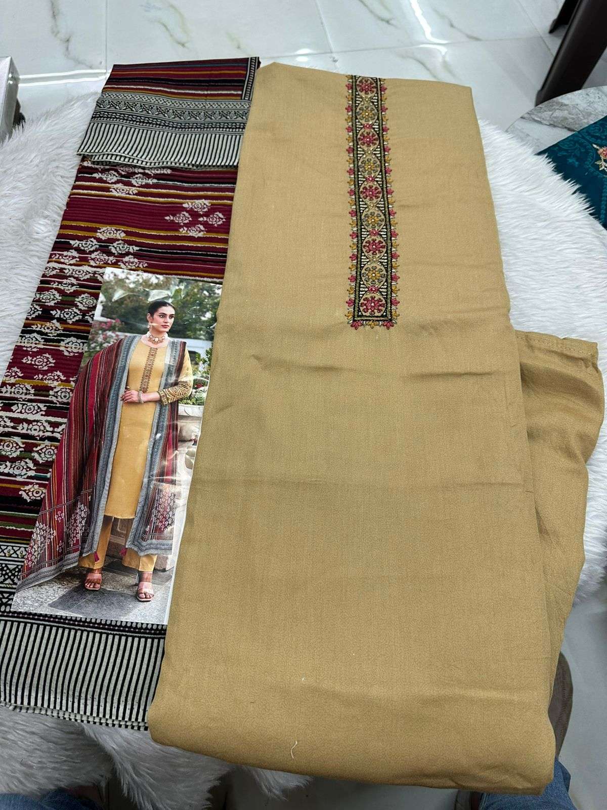 Falah Premium Cotton Collection Code - 50020 By Falah Designer Suits - 03