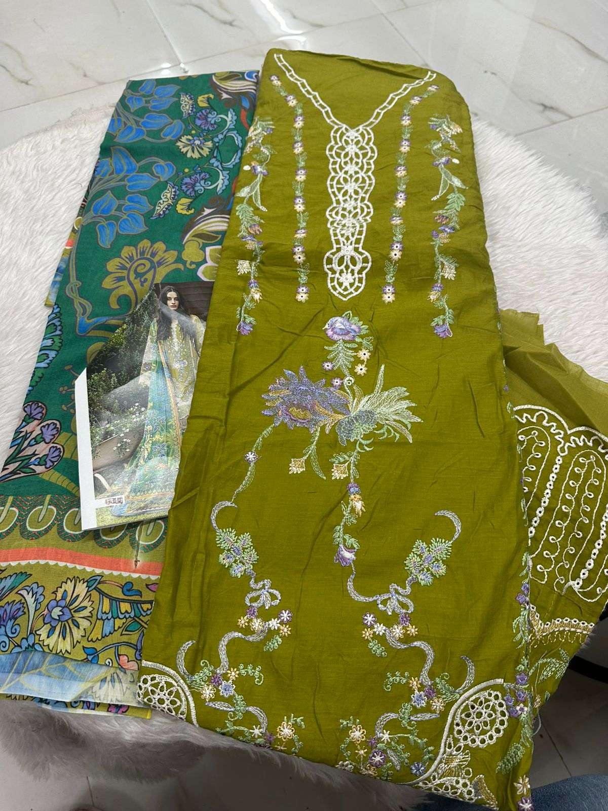 Falah Premium Cotton Collection Code - 50022 By Falah Designer Suits - 01 - 06 A