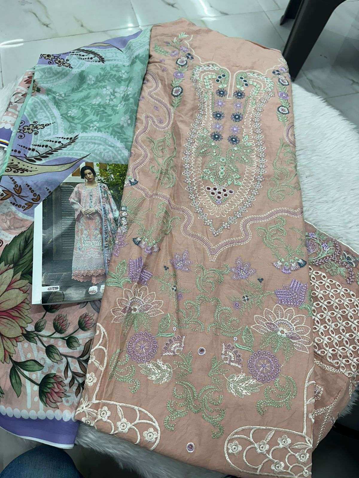 Falah Premium Cotton Collection Code - 50022 By Falah Designer Suits - 03