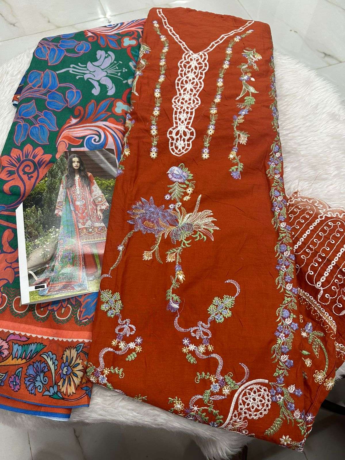 Falah Premium Cotton Collection Code - 50022 By Falah Designer Suits - 04
