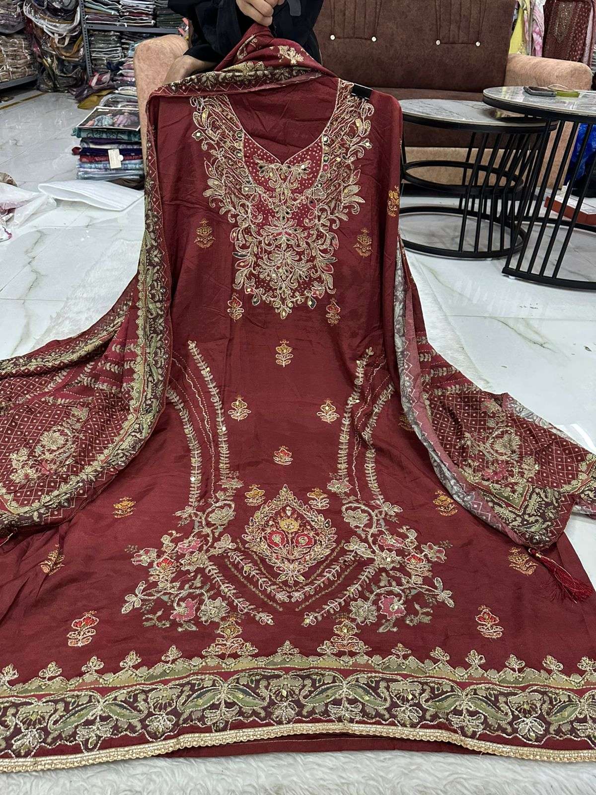 Falah Premium Maslin Collection Code - 26078 By Falah Designer Suits - 01