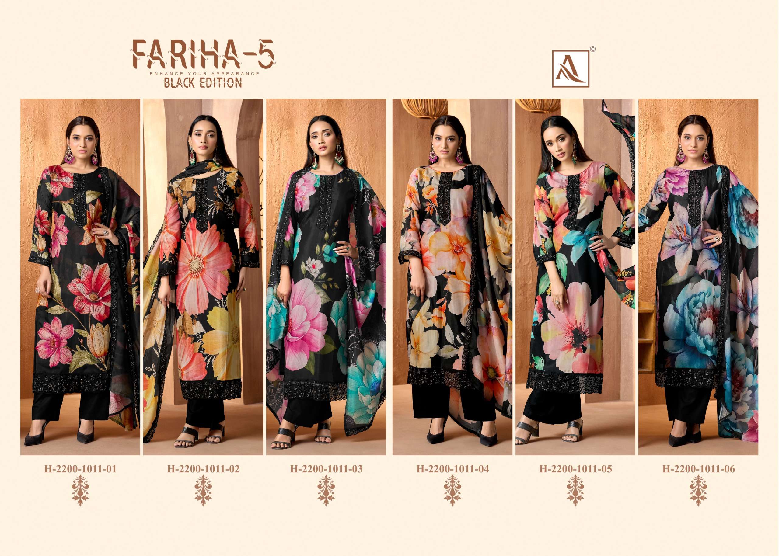 FARIHA BLACK EDITION - 05 BY ALOK SUITS - 01 - 06
