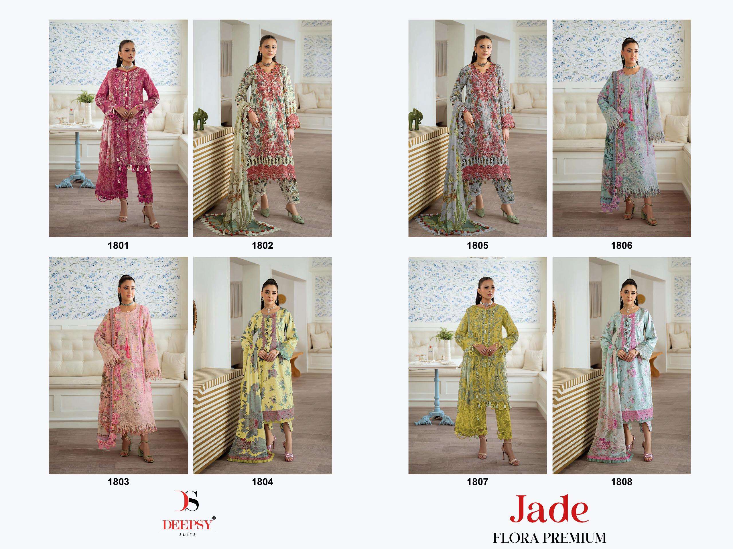 JADE FLORA PREMIUM BY DEEPSY SUITS - 01 - 08 A