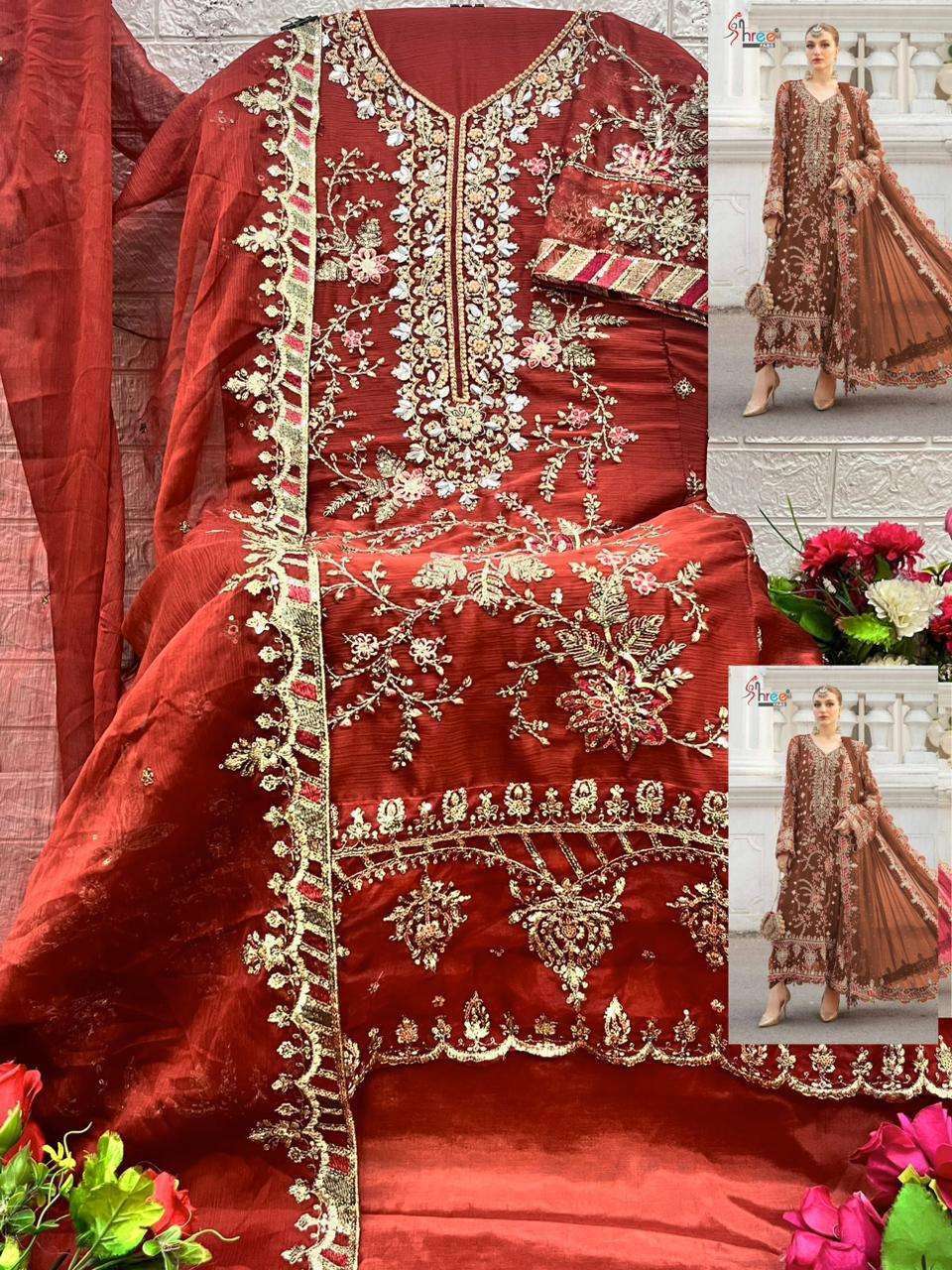 MARIA B CHIFFONS D.NO. SF - 5504 OPEN & MODEL PIC BY SHREE FABS - 08