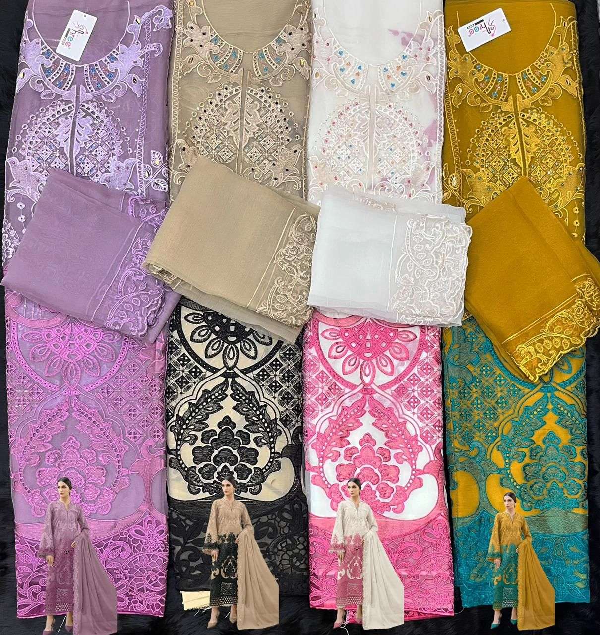 MARIA B CHIFFONS D.NO. SF - 5615 BY SHREE FABS - 05 - 08