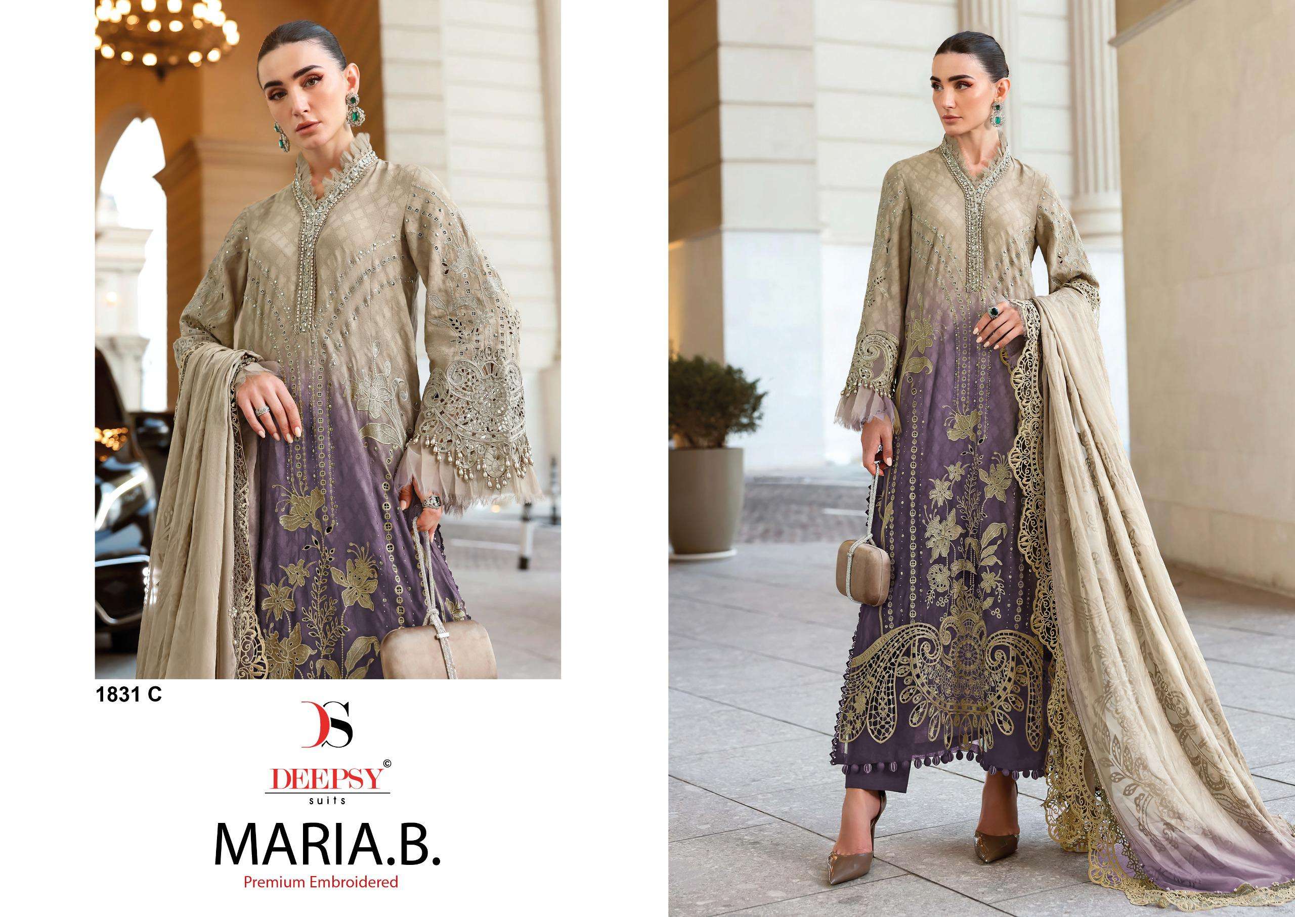 MARIA B PREMIUM EMBROIDERED - 25 - 3 BY DEEPSY SUITS - 03