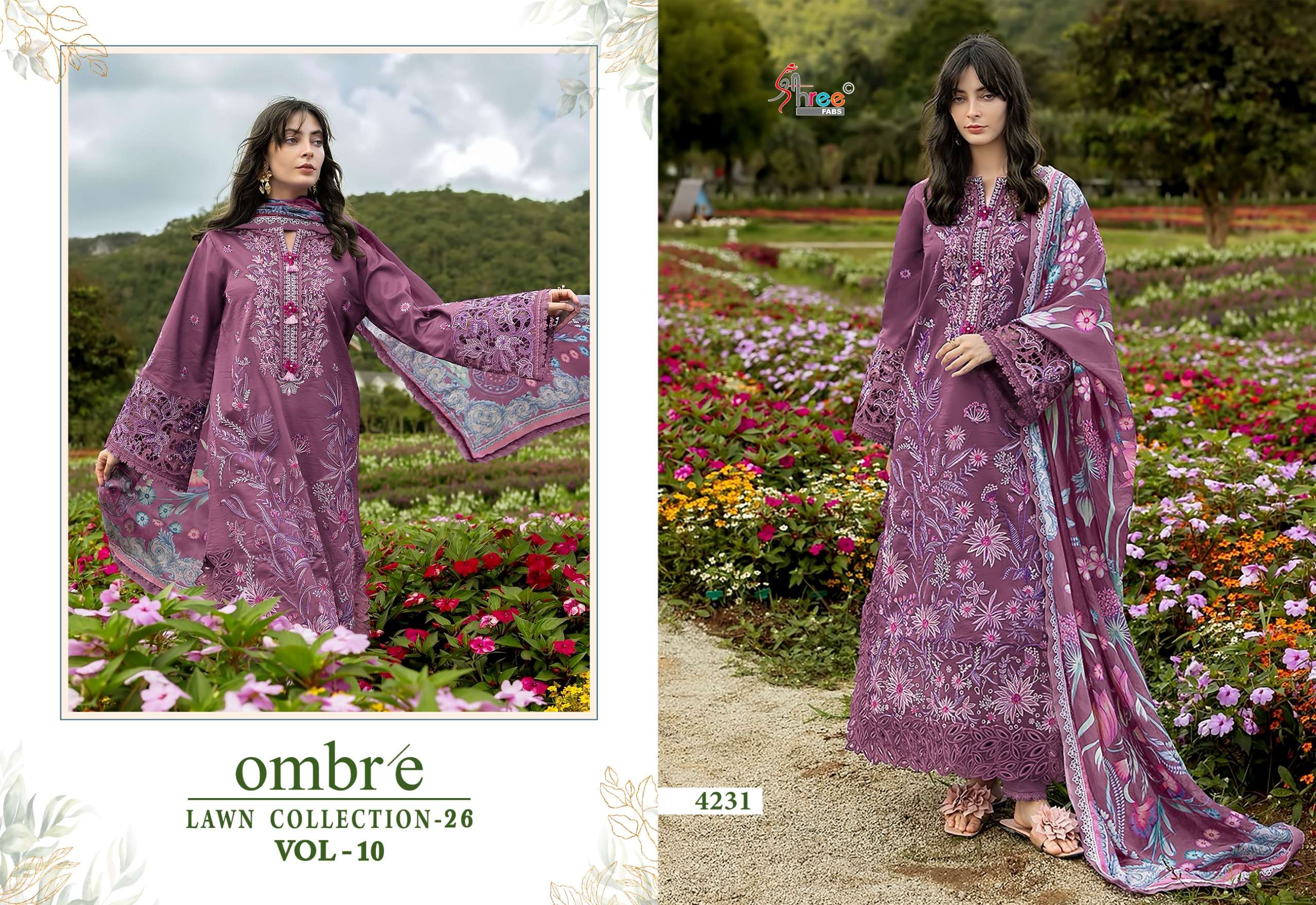 OMBRE LAWN COLLECTION VOL - 10 BY SHREE FABS - 03