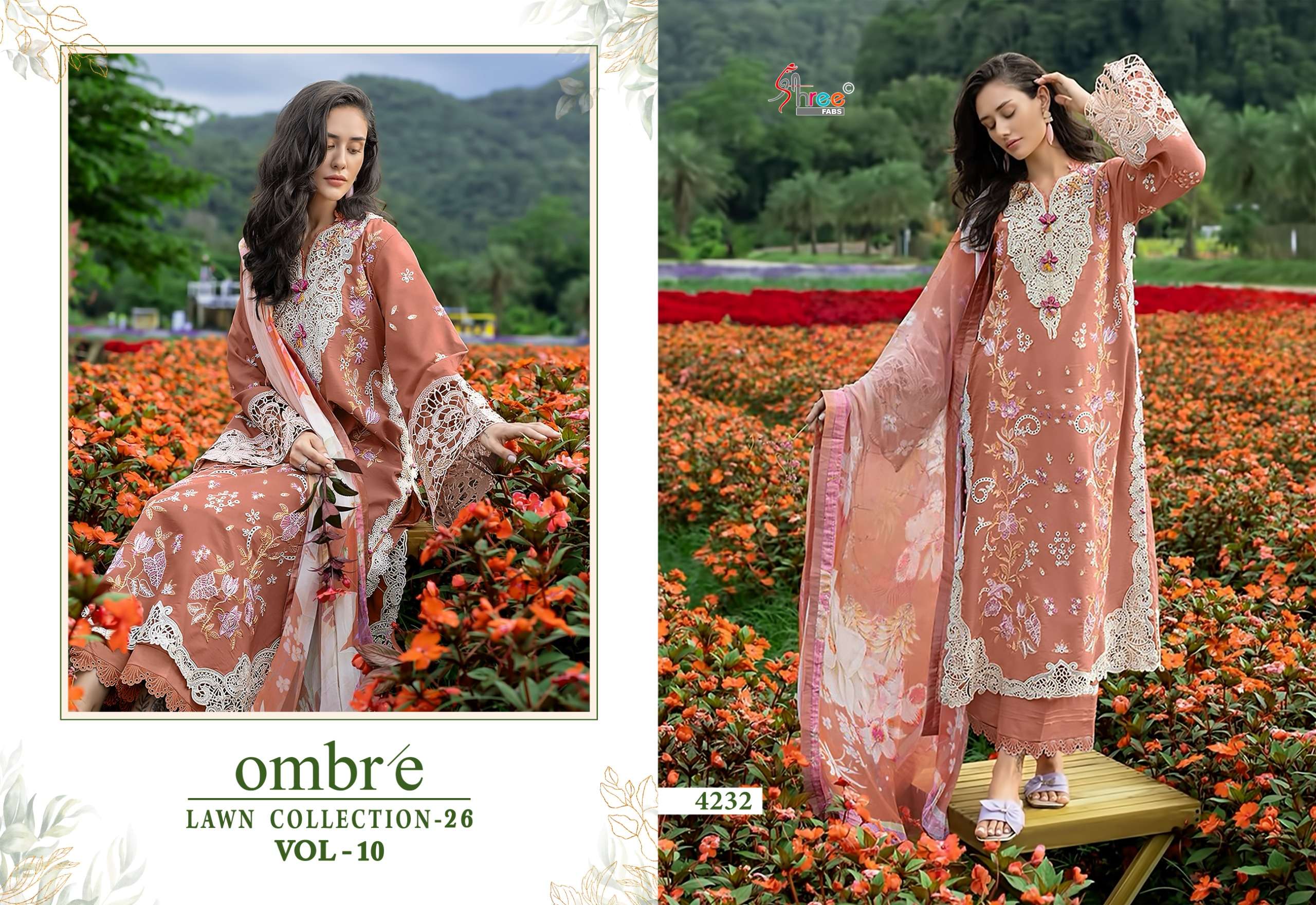 OMBRE LAWN COLLECTION VOL - 10 BY SHREE FABS - 06
