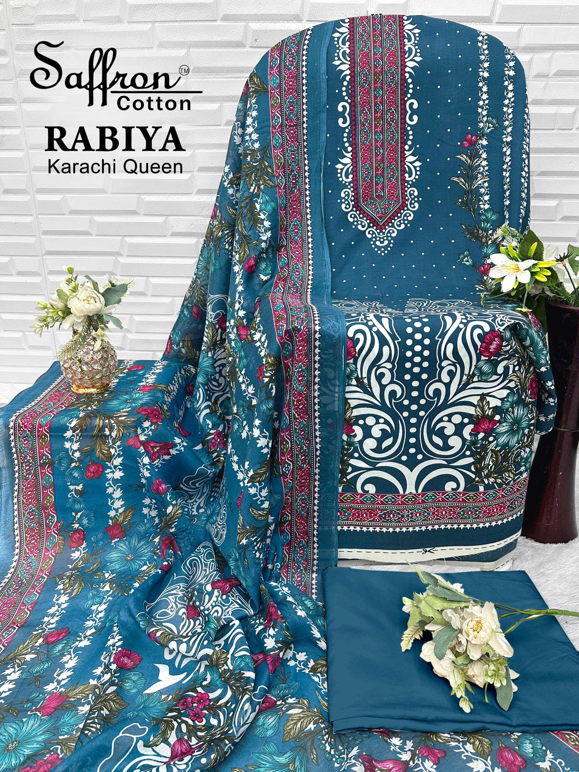 RABIYA KARACHI QUEEEN OPEN PIC BY SAFFRON COTTON - 02